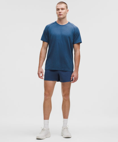 Lululemon Metal Vent Tech Short-Sleeve Shirt Chalk Blue/Blue Twill