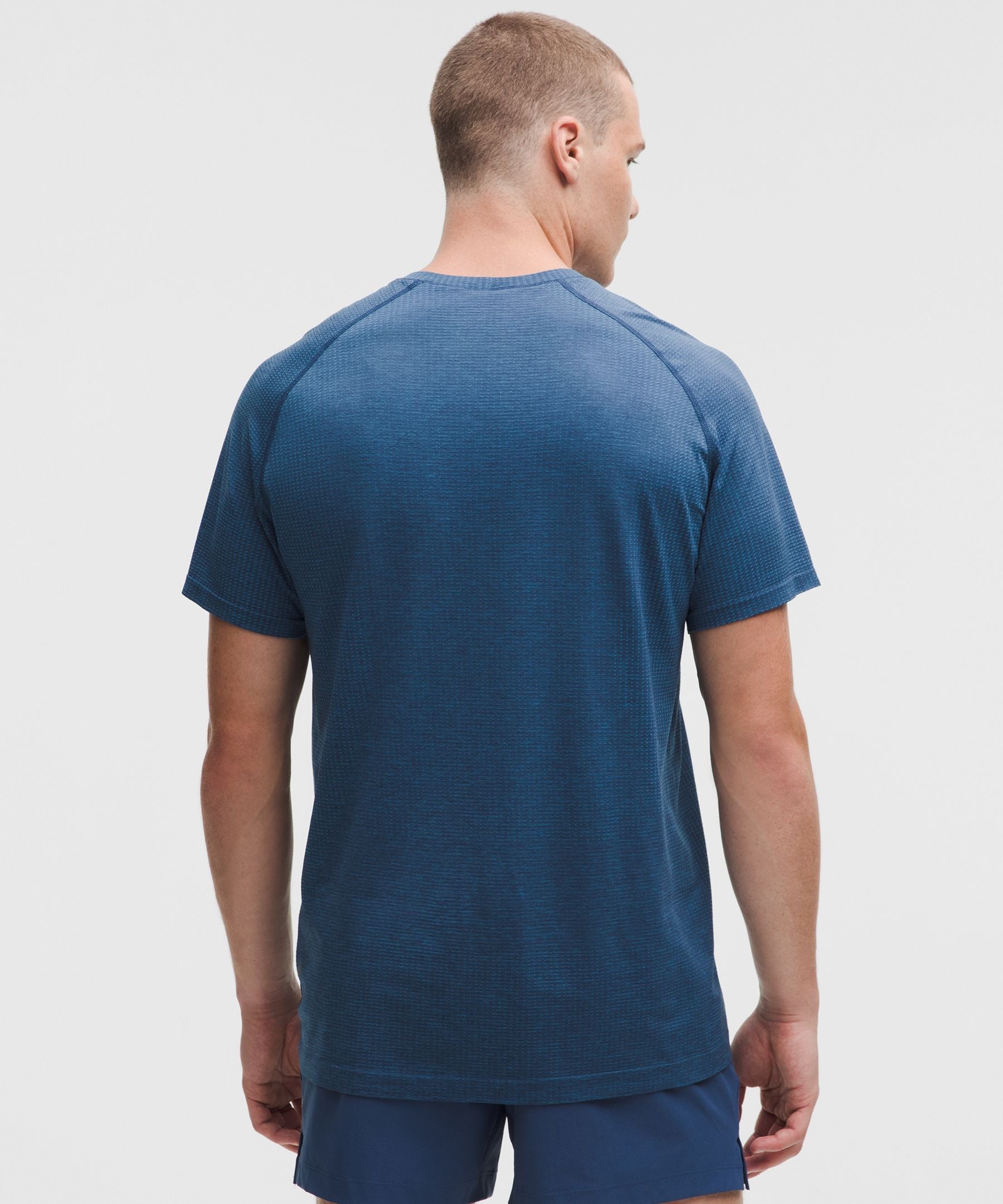 Lululemon Metal Vent Tech Short-Sleeve Shirt Chalk Blue/Blue Twill