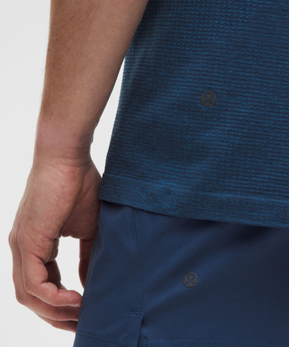 Lululemon Metal Vent Tech Short-Sleeve Shirt Chalk Blue/Blue Twill