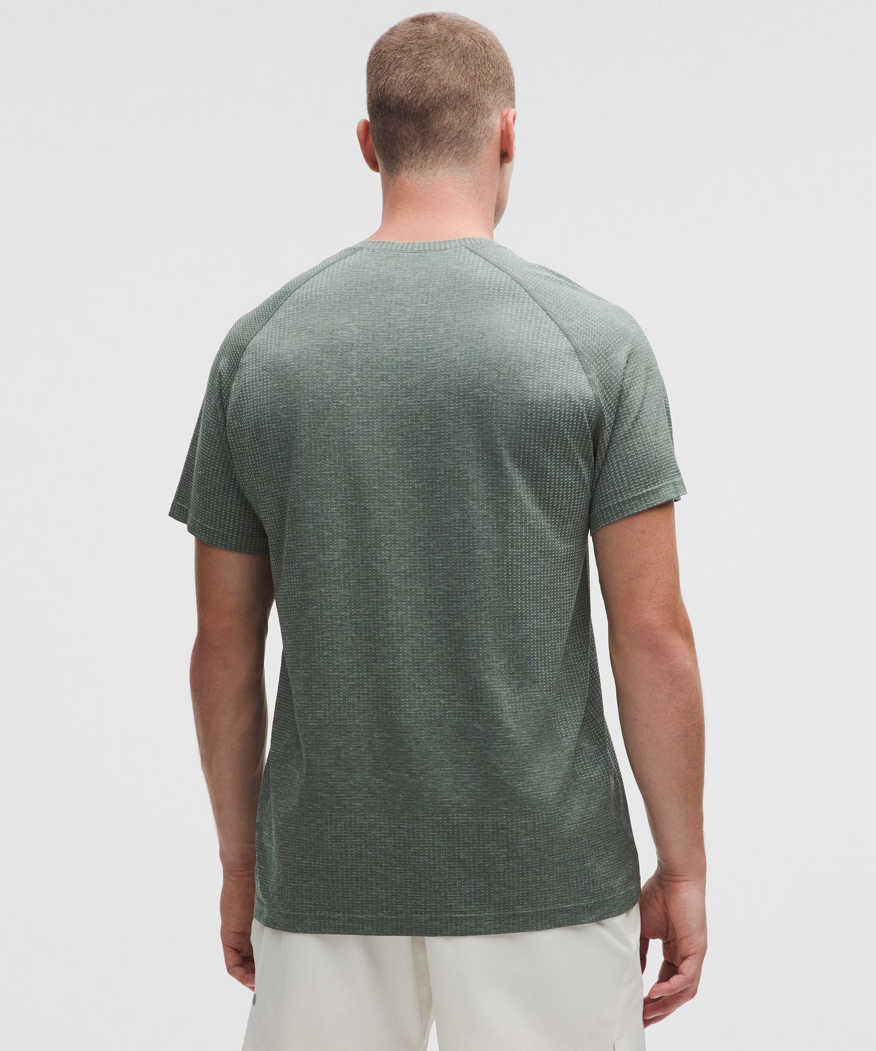 Lululemon Metal Vent Tech Short-Sleeve Shirt Pine Grey/Palm Deco