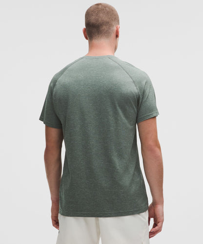 Lululemon Metal Vent Tech Short-Sleeve Shirt Pine Grey/Palm Deco