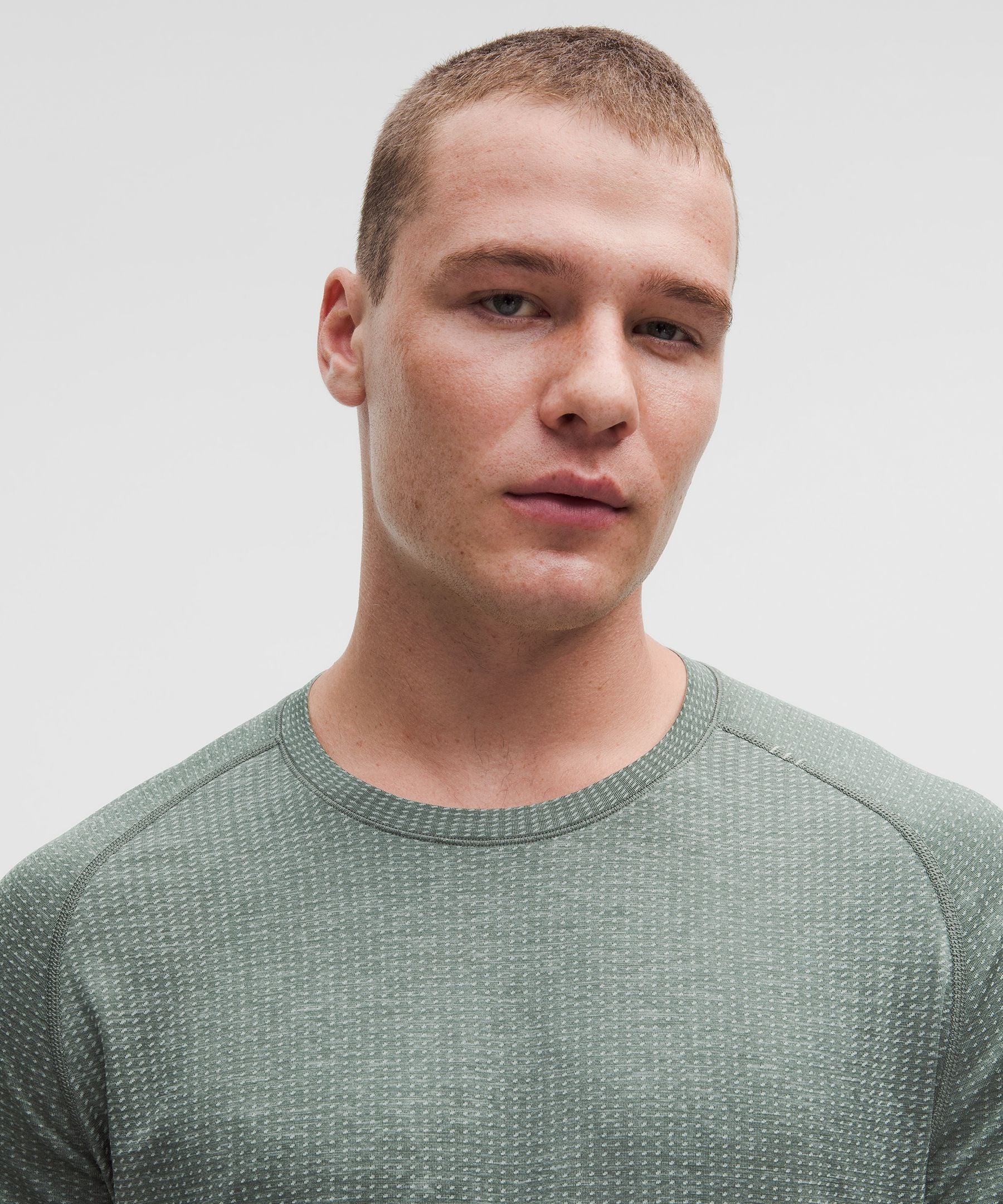 Lululemon Metal Vent Tech Short-Sleeve Shirt Pine Grey/Palm Deco