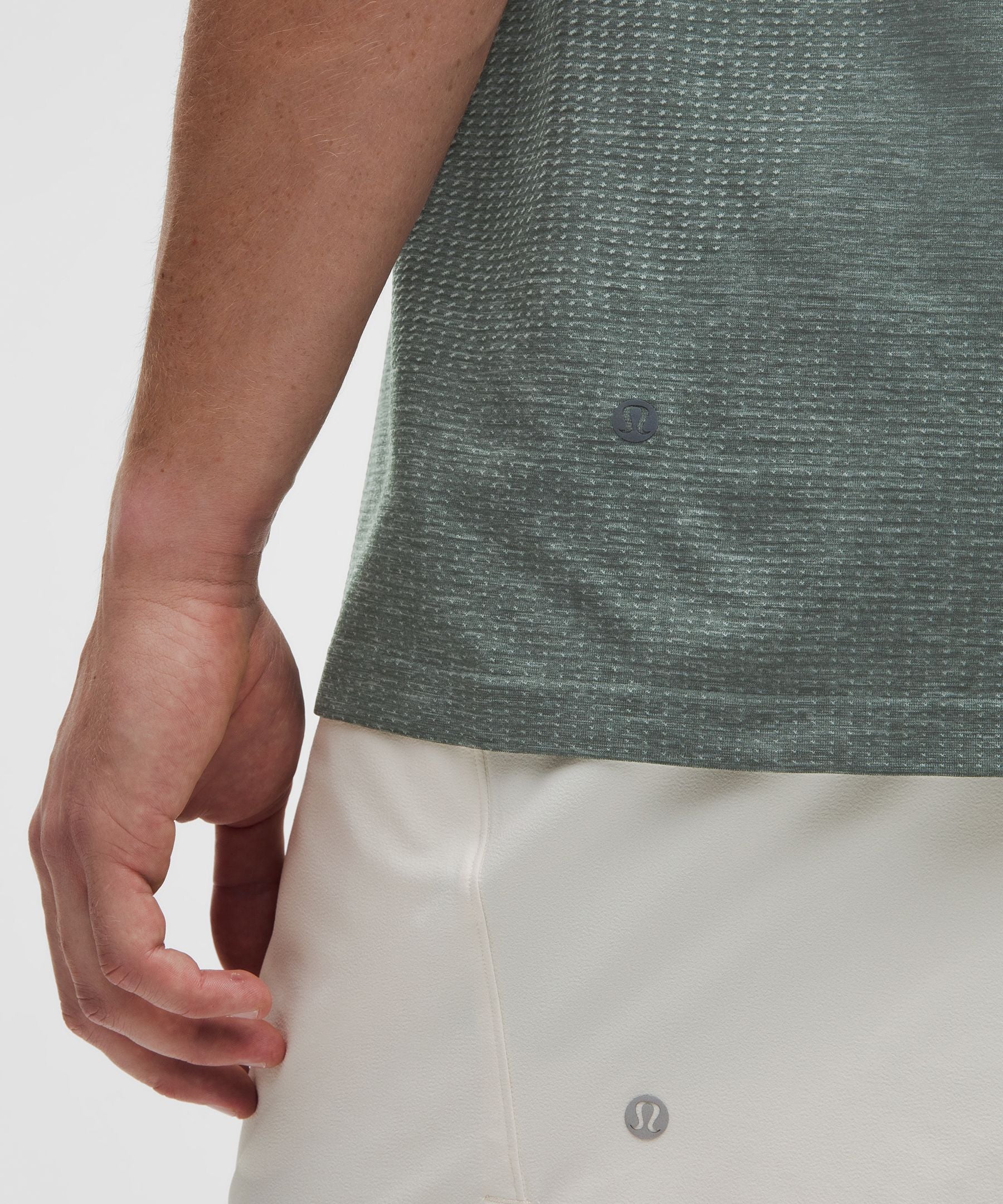 Lululemon Metal Vent Tech Short-Sleeve Shirt Pine Grey/Palm Deco