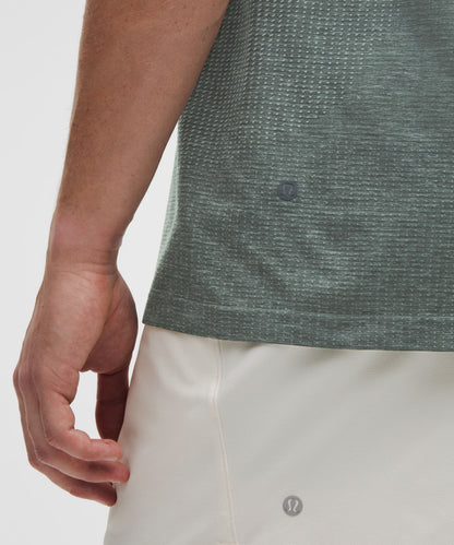 Lululemon Metal Vent Tech Short-Sleeve Shirt Pine Grey/Palm Deco
