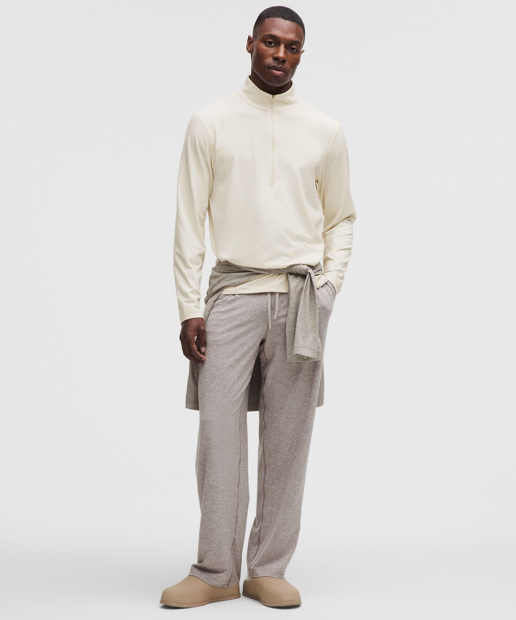 Lululemon Soft Jersey Half Zip Light Ivory