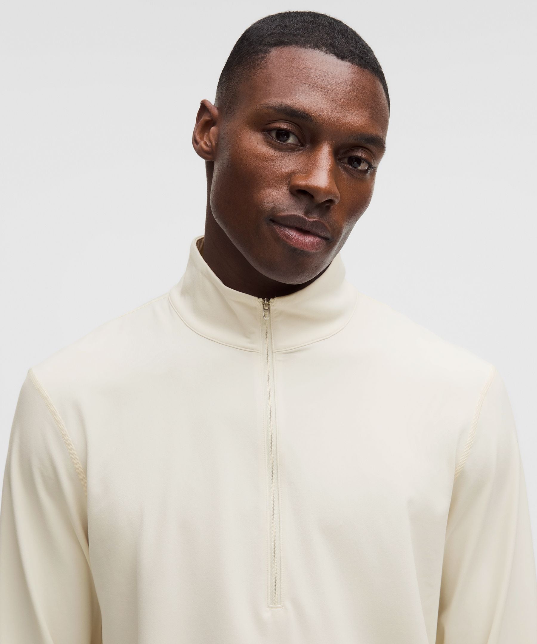 Lululemon Soft Jersey Half Zip Light Ivory