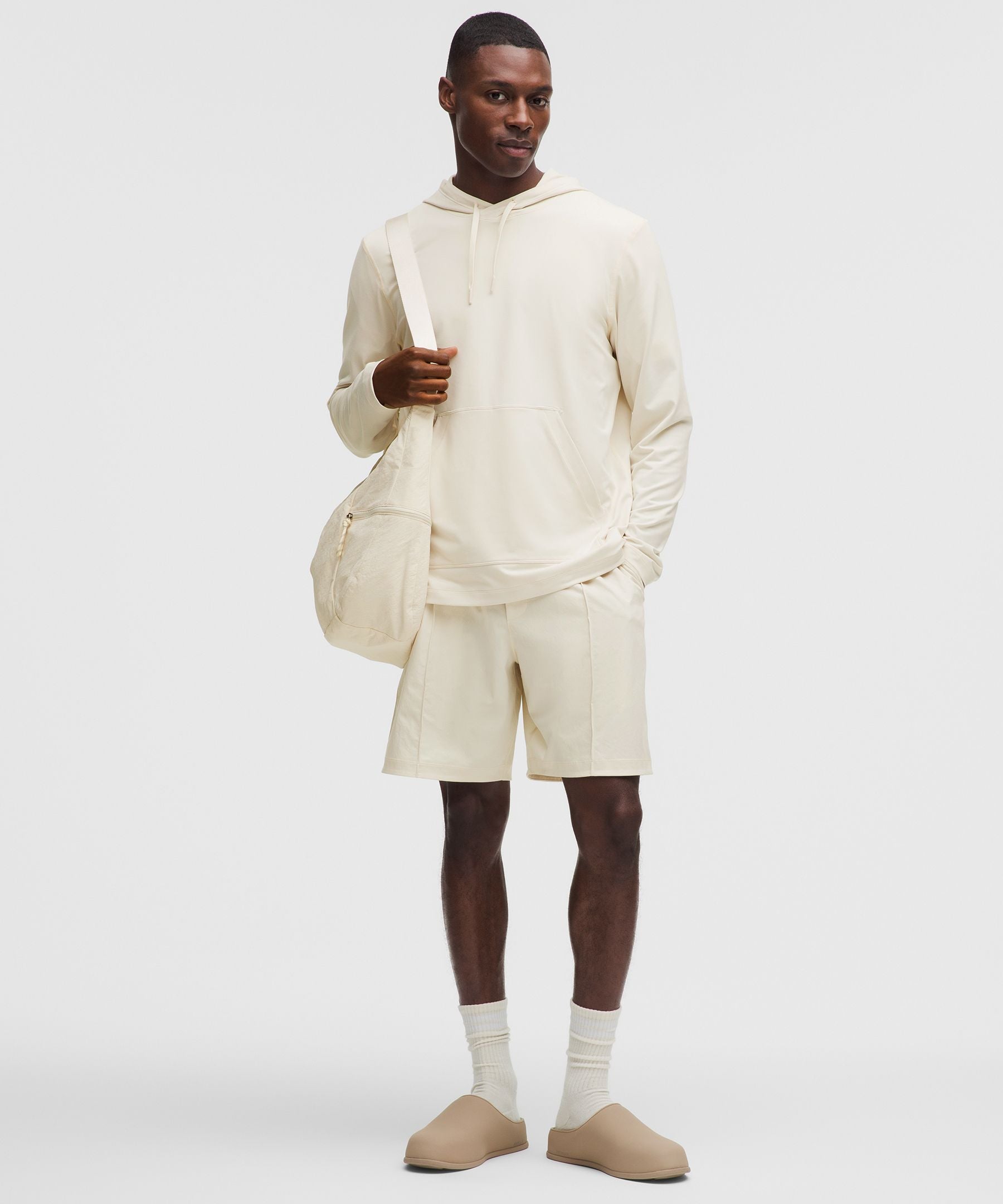 Lululemon Soft Jersey Pullover Hoodie Light Ivory