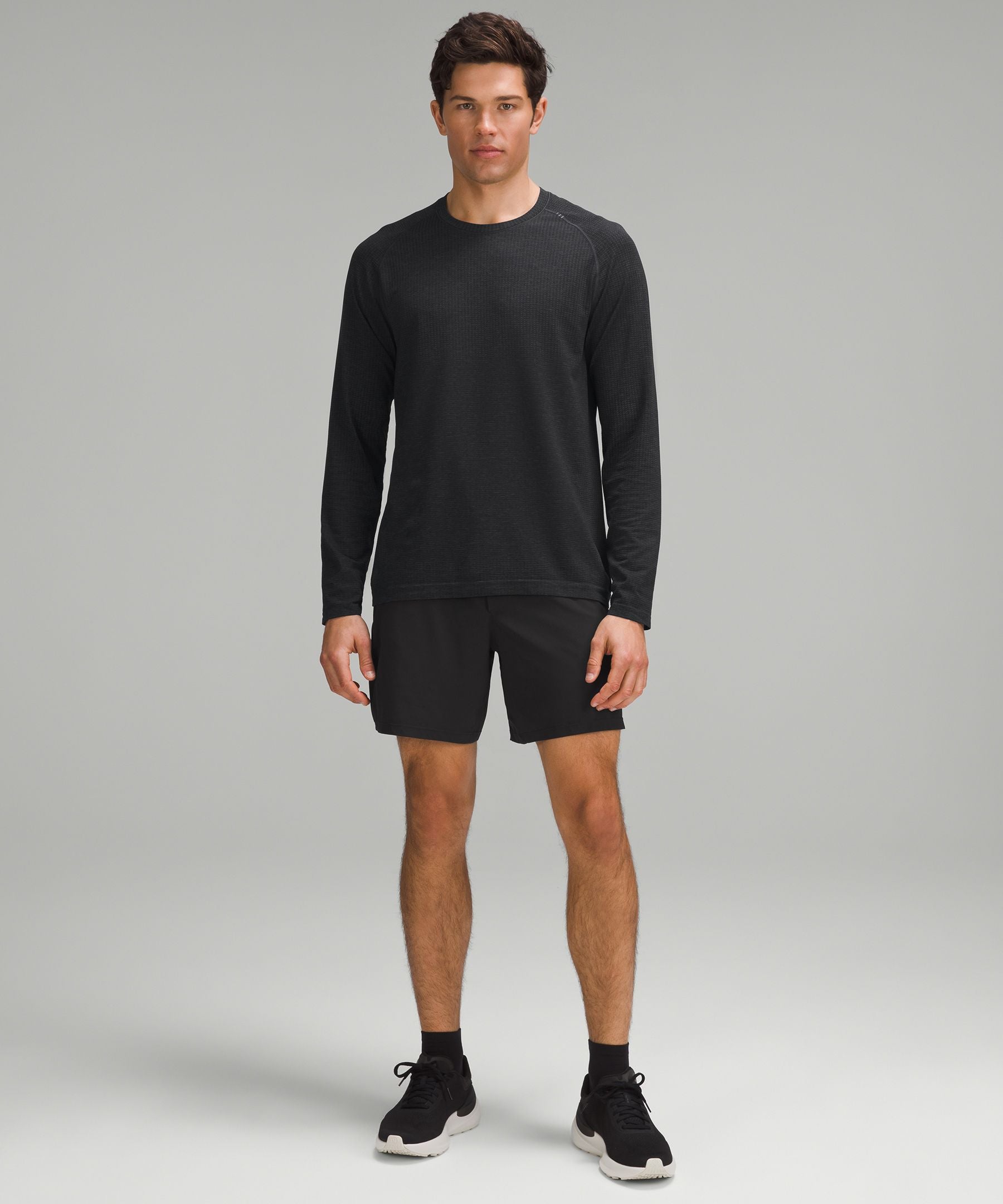 Lululemon Metal Vent Tech Long-Sleeve Shirt Graphite Grey/Black