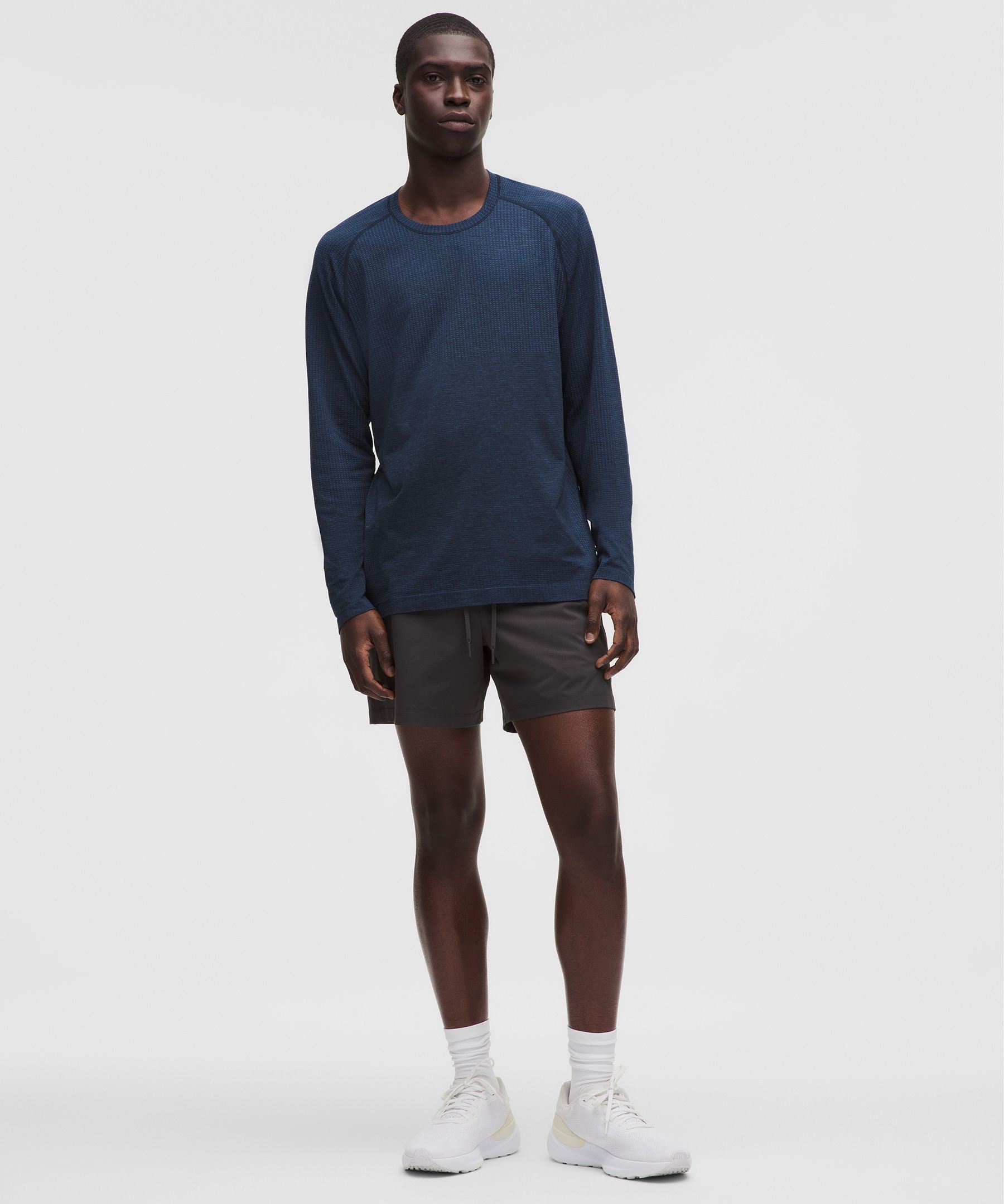 Lululemon Metal Vent Tech Long-Sleeve Shirt Mineral Blue/True Navy