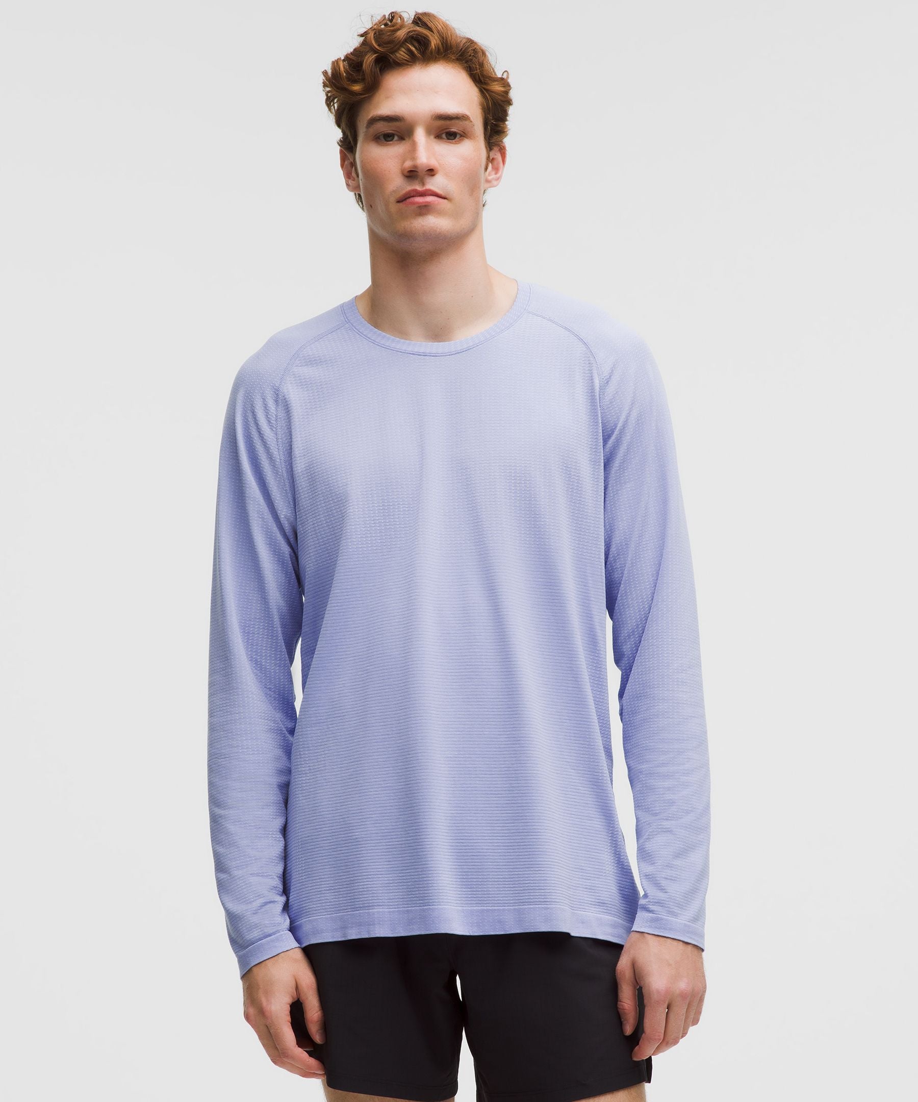 Lululemon Metal Vent Tech Long-Sleeve Shirt Serene Blue/Dusty Lilac