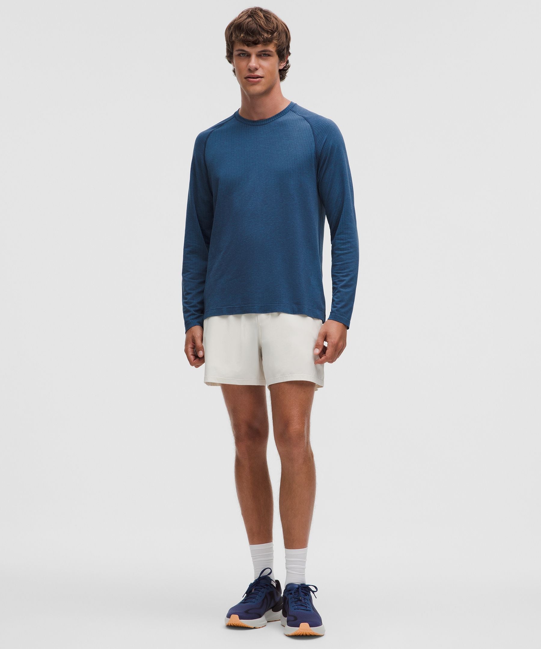 Lululemon Metal Vent Tech Long-Sleeve Shirt Chalk Blue/Blue Twill