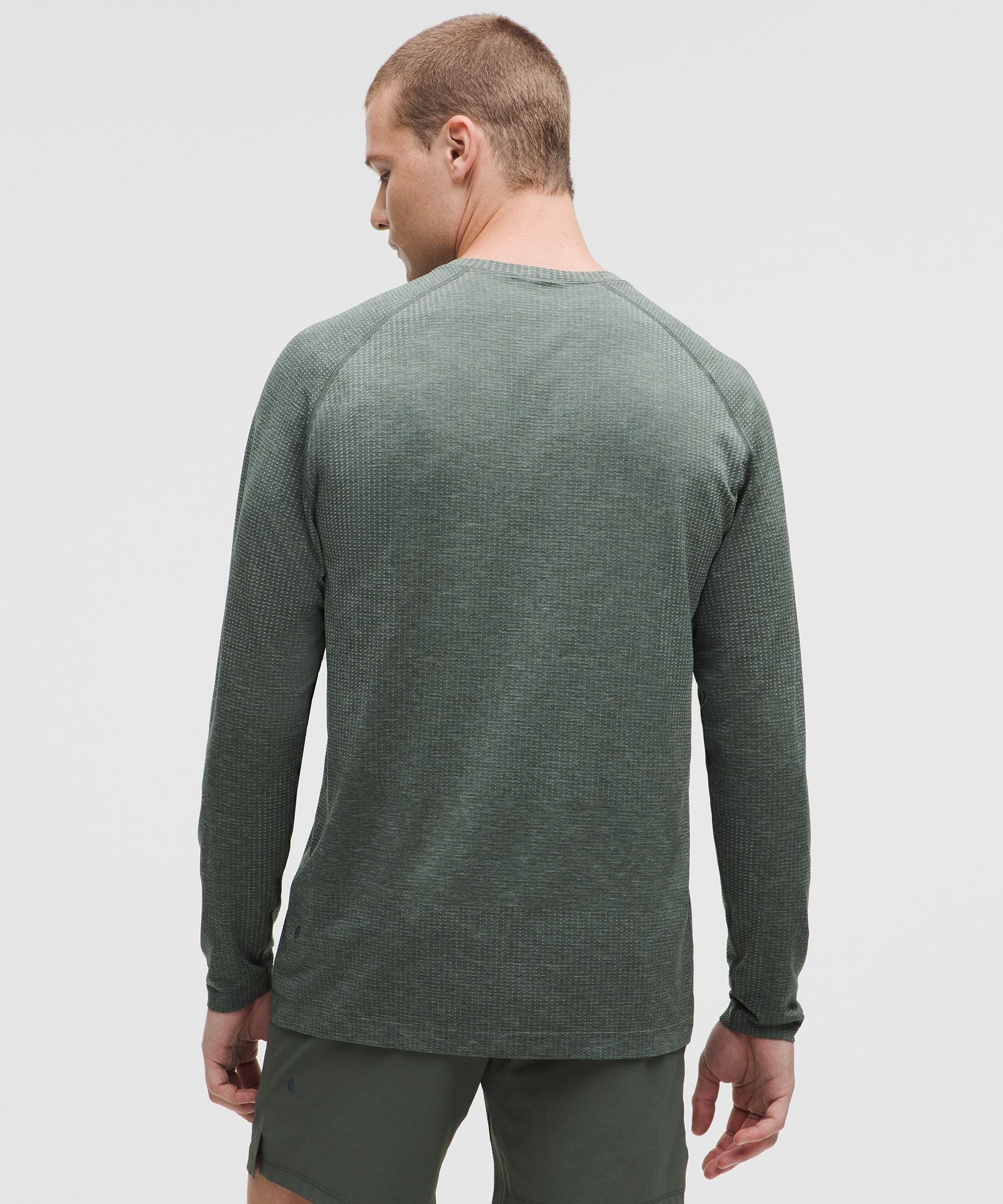 Lululemon Metal Vent Tech Long-Sleeve Shirt Pine Grey/Palm Deco