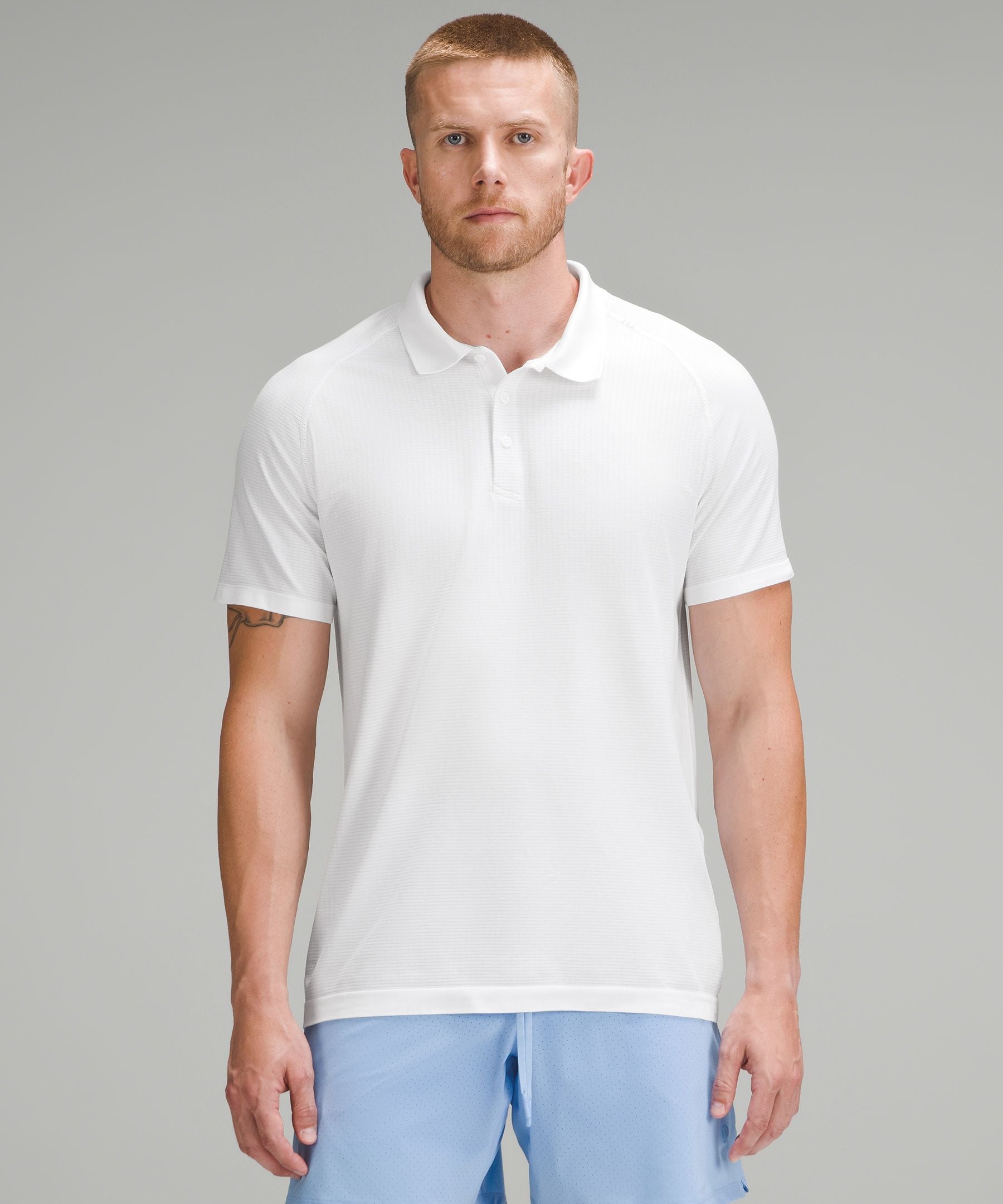 Lululemon Metal Vent Tech Polo Shirt White/White