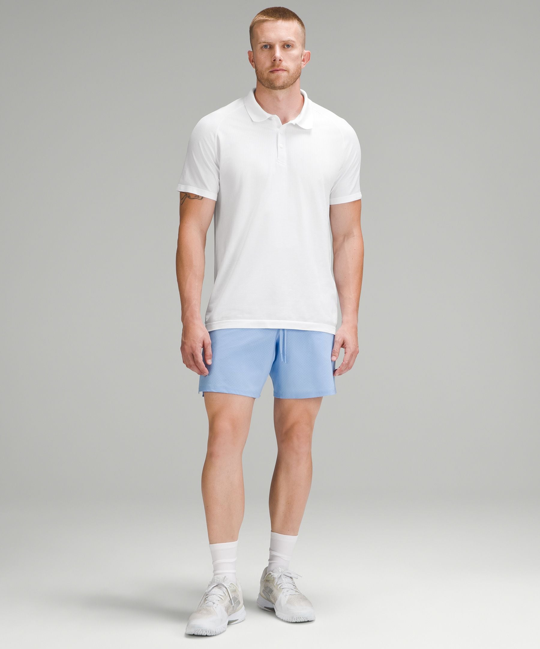 Lululemon Metal Vent Tech Polo Shirt White/White