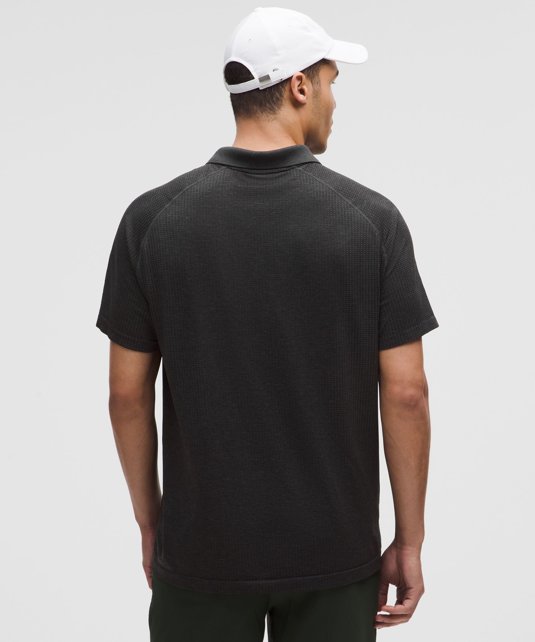 Lululemon Metal Vent Tech Polo Shirt Graphite Grey/Black