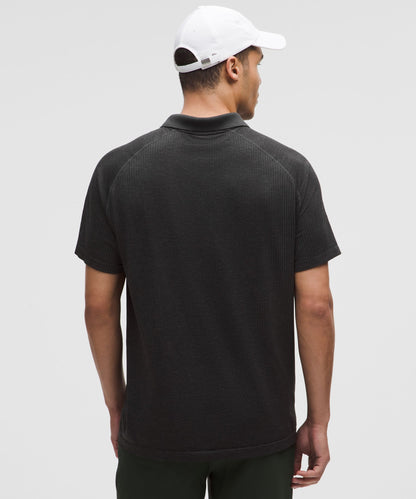 Lululemon Metal Vent Tech Polo Shirt Graphite Grey/Black