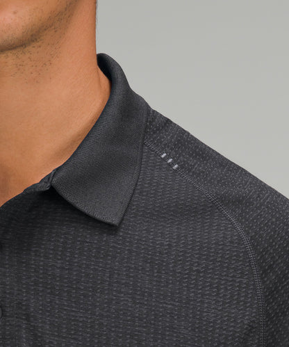Lululemon Metal Vent Tech Polo Shirt Graphite Grey/Black