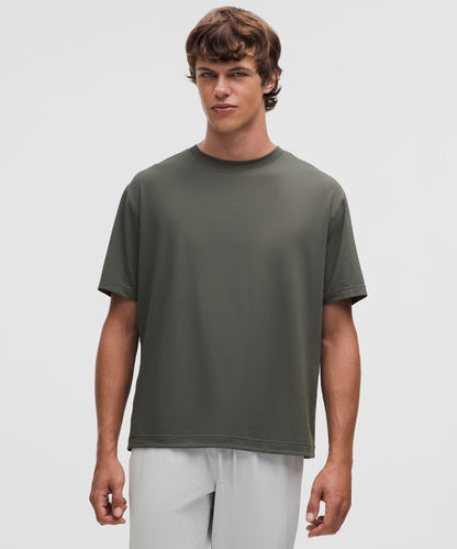 Lululemon EasySet Training Short-Sleeve Shirt Palm Deco