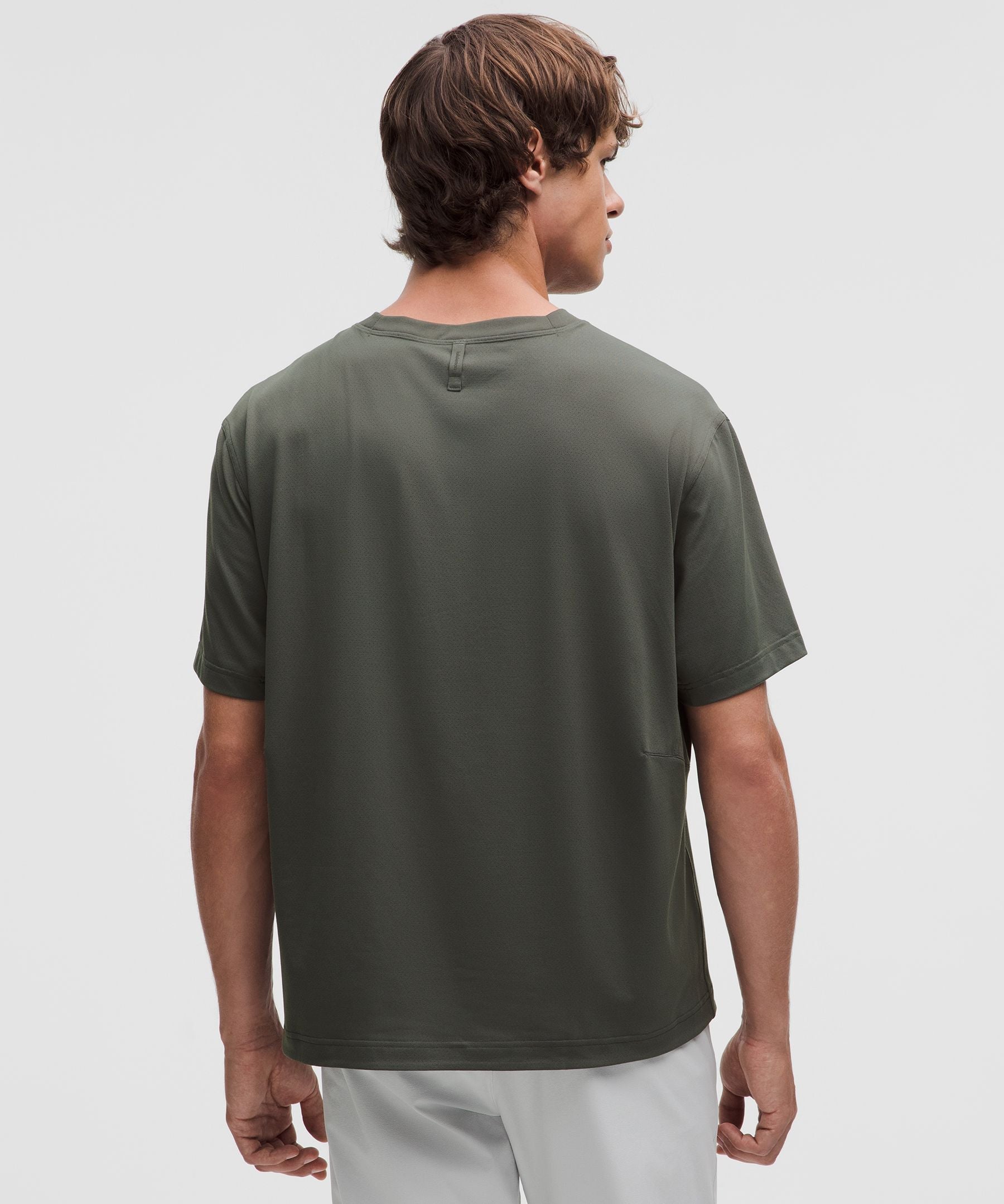Lululemon EasySet Training Short-Sleeve Shirt Palm Deco