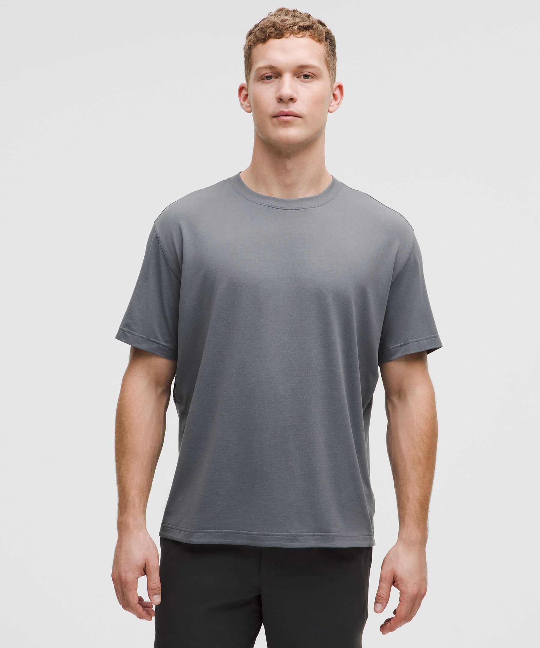 Lululemon EasySet Training Short-Sleeve Shirt Solar Grey