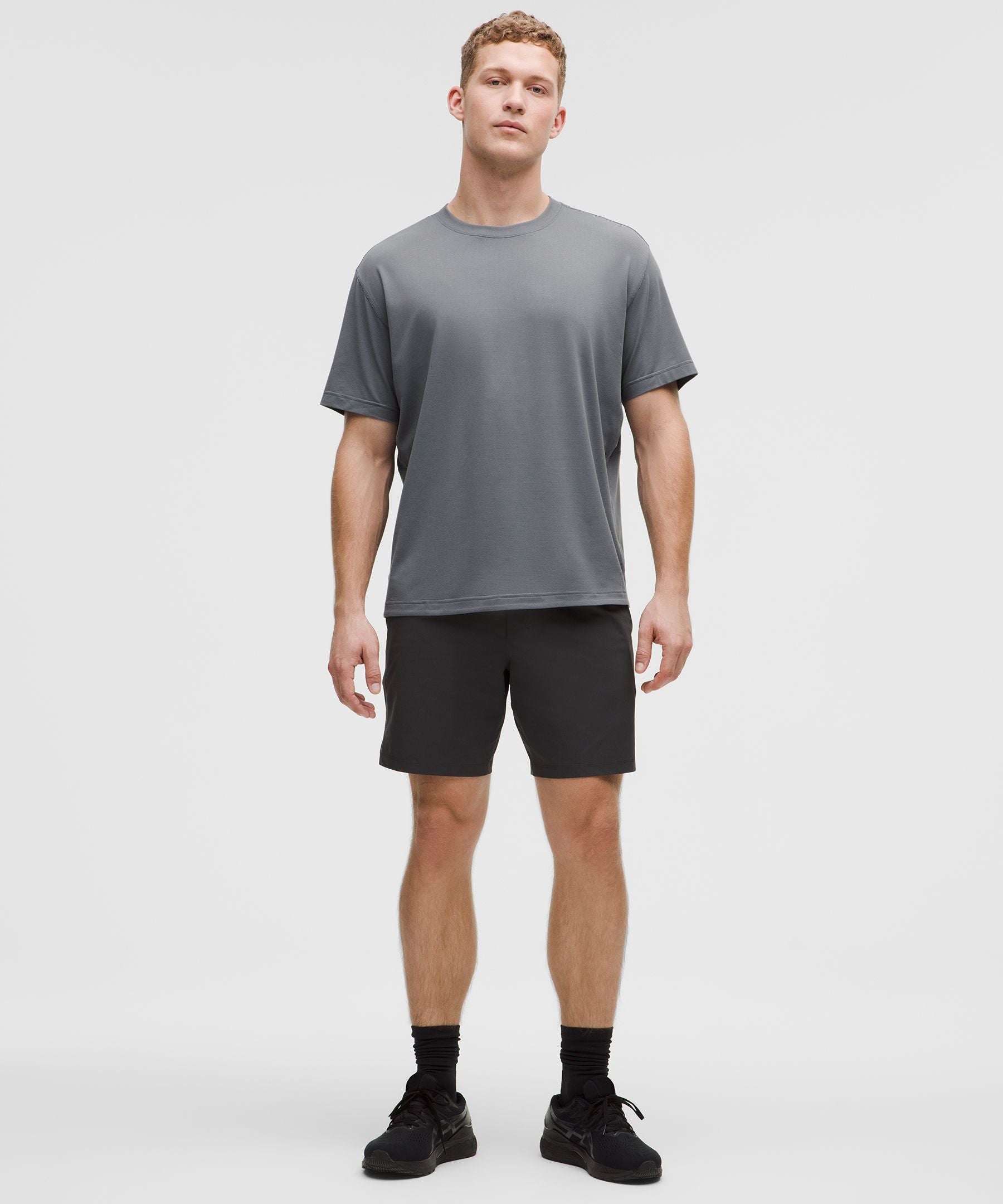 Lululemon EasySet Training Short-Sleeve Shirt Solar Grey