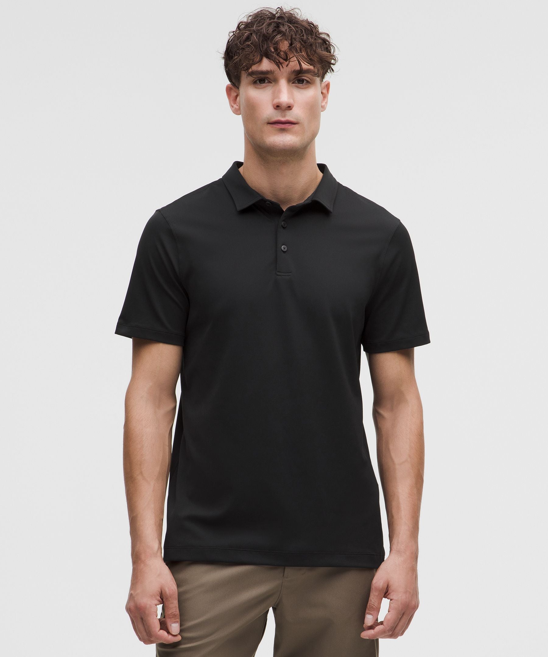 Lululemon Men's ShowZero™ Slim-Fit Polo Shirt Black