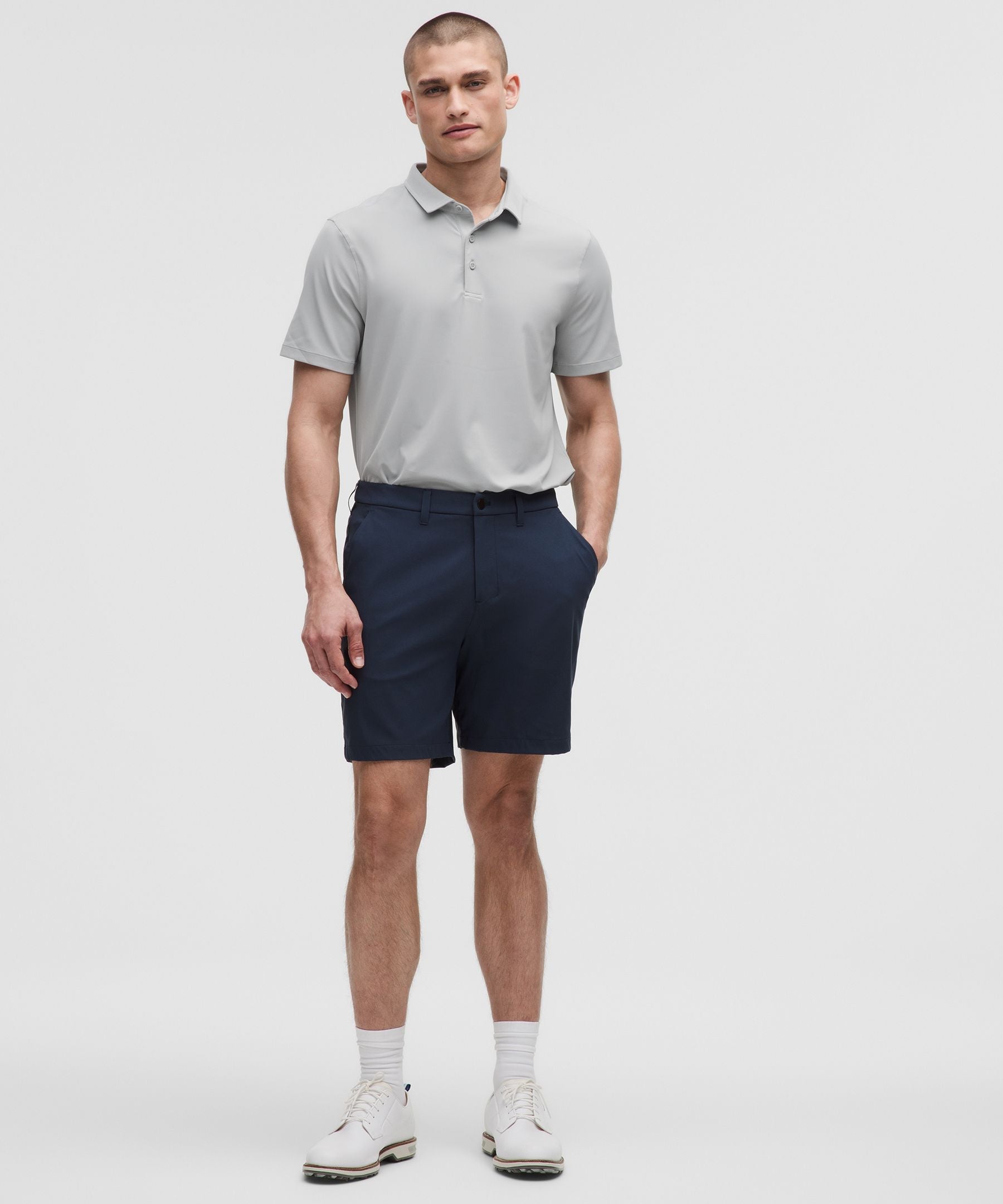 Lululemon Men's ShowZero™ Slim-Fit Polo Shirt Silver Drop