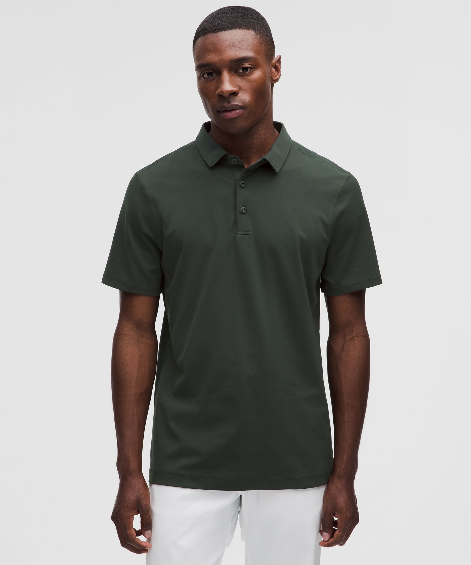 Lululemon Men's ShowZero™ Slim-Fit Polo Shirt Rainforest Green