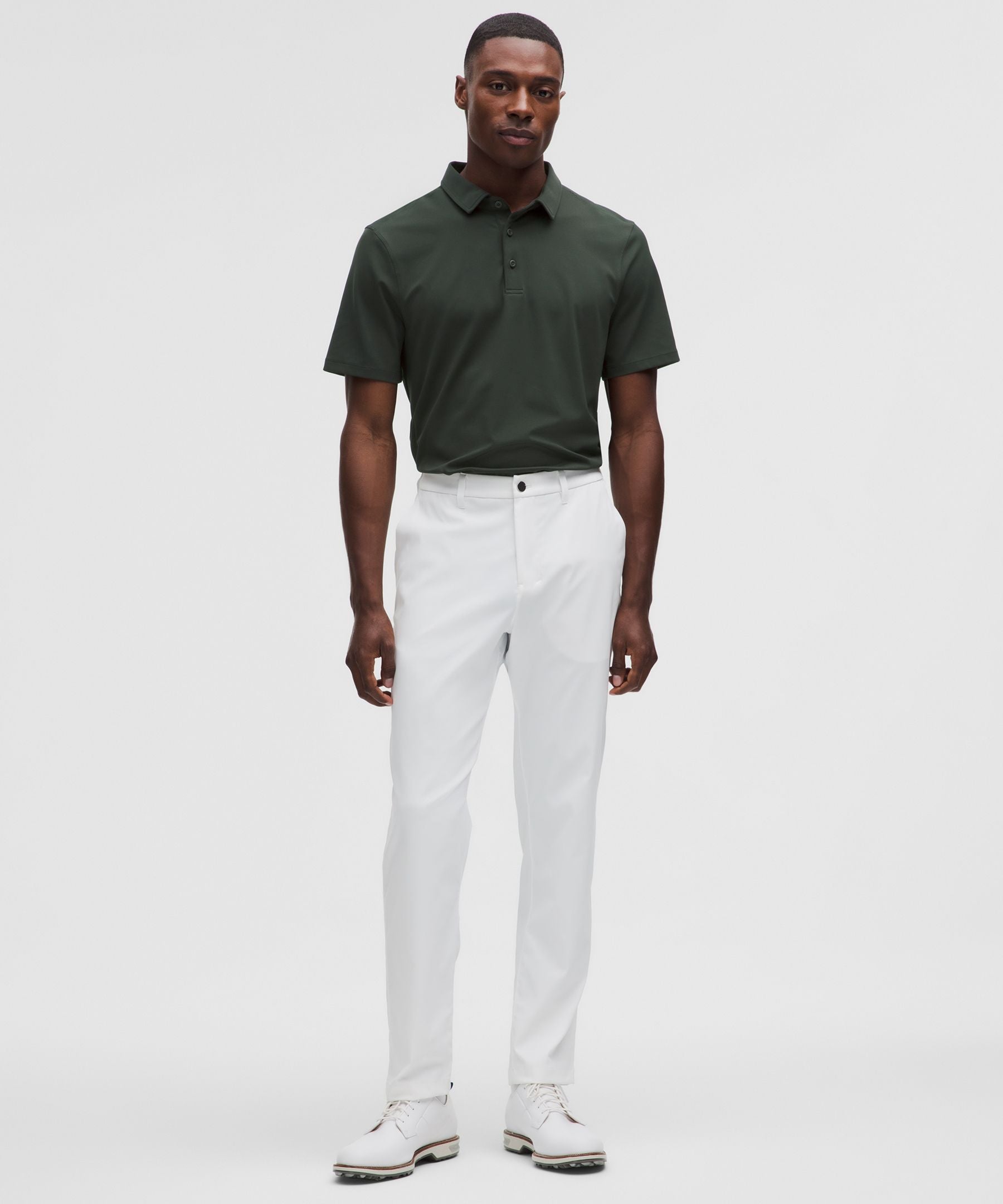 Lululemon Men's ShowZero™ Slim-Fit Polo Shirt Rainforest Green