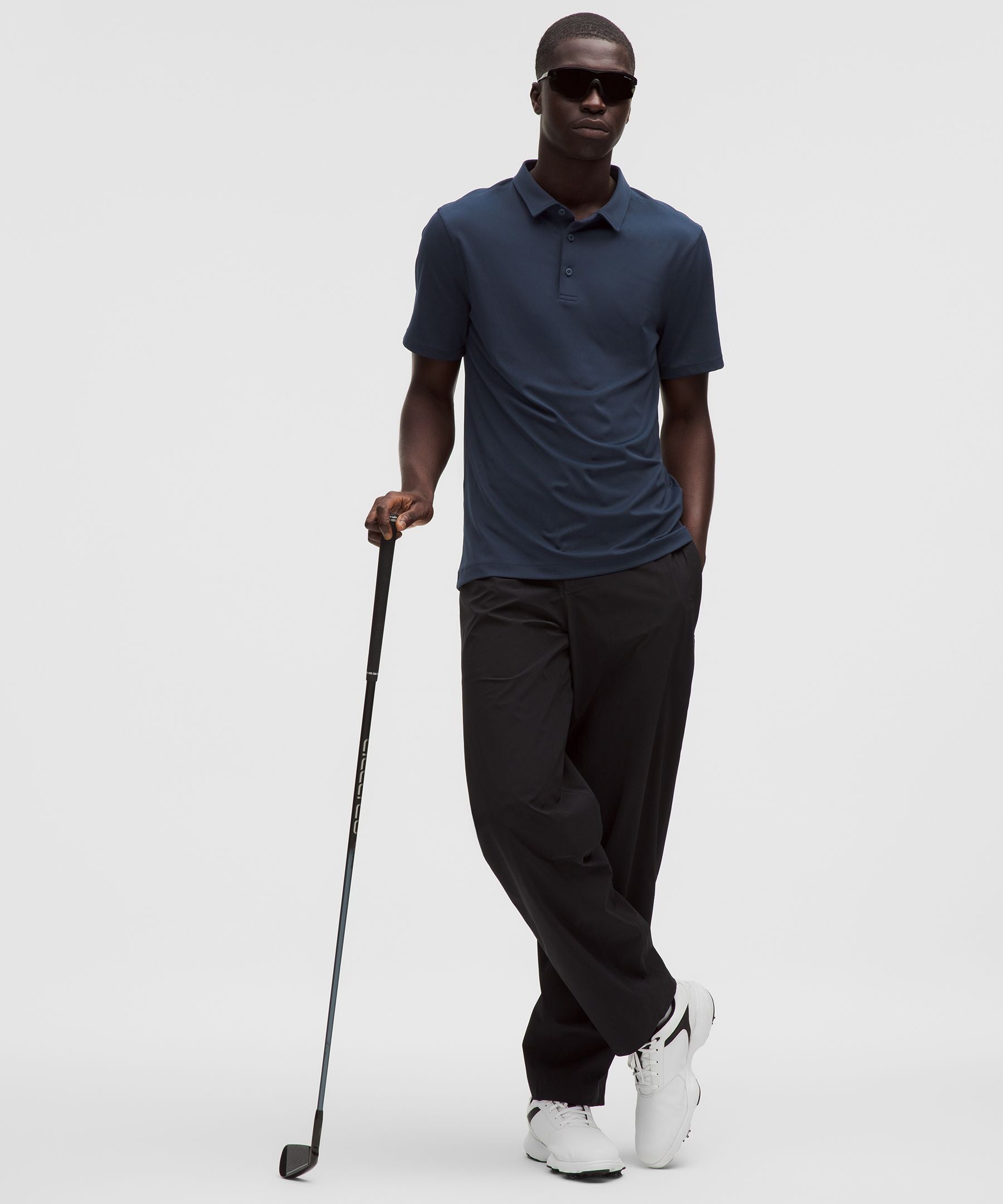 Lululemon Men's ShowZero™ Slim-Fit Polo Shirt Club Blue