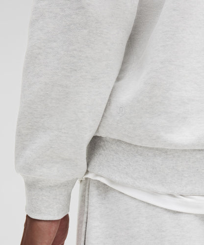 Lululemon Steady State Half Zip Heathered Core Ultra Light Grey