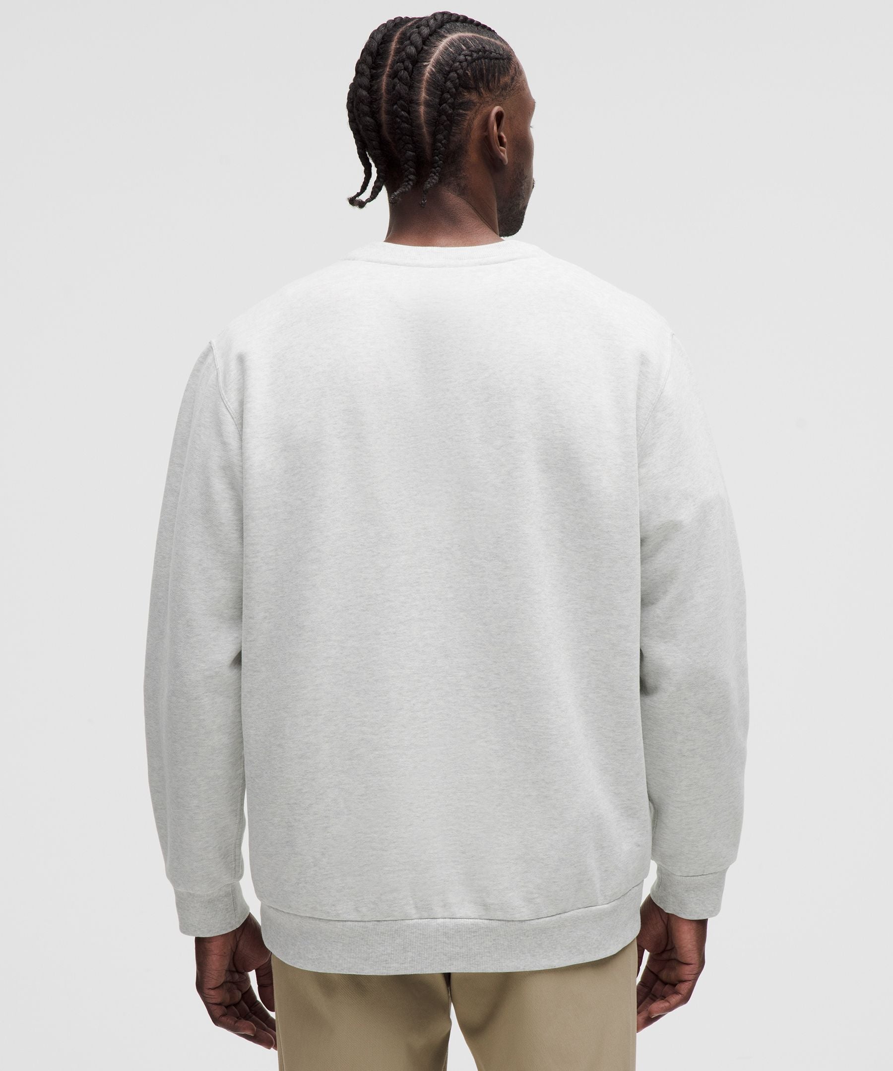 Lululemon Steady State Crew Heathered Core Ultra Light Grey