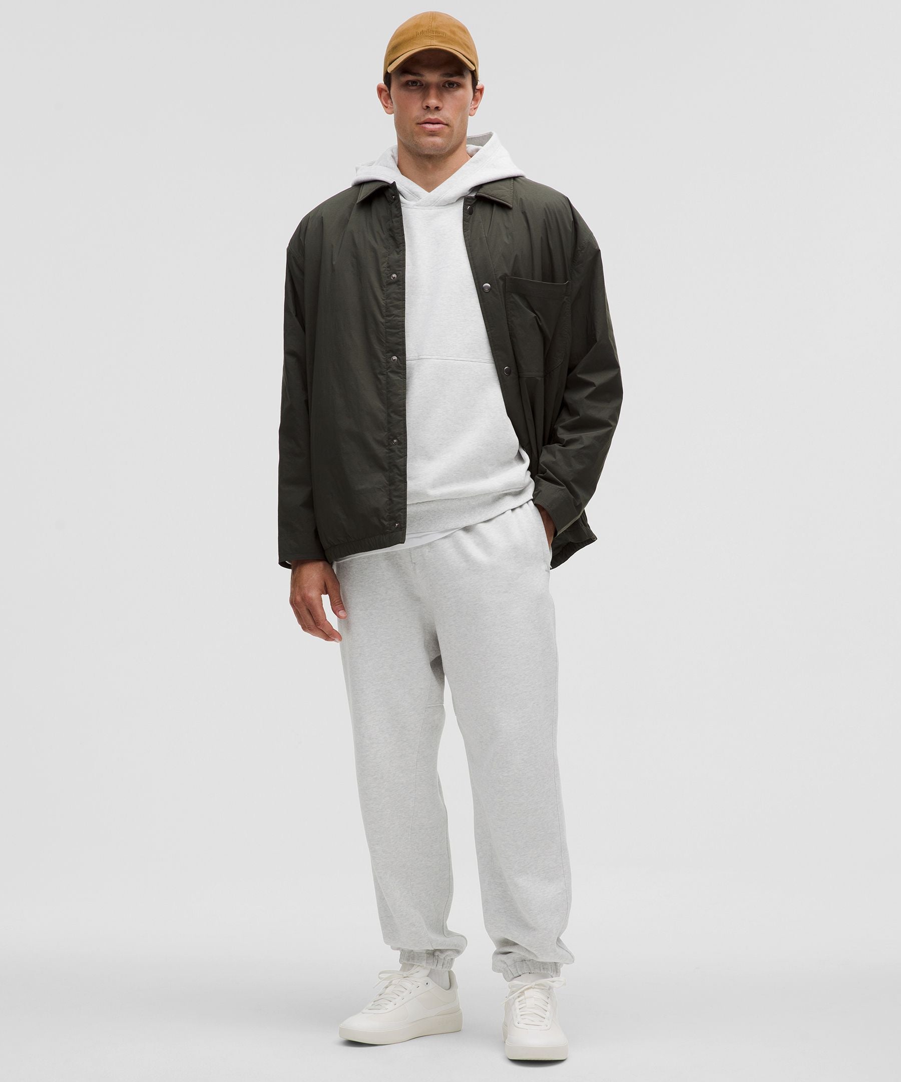 Lululemon Steady State Pullover Hoodie Heathered Core Ultra Light Grey