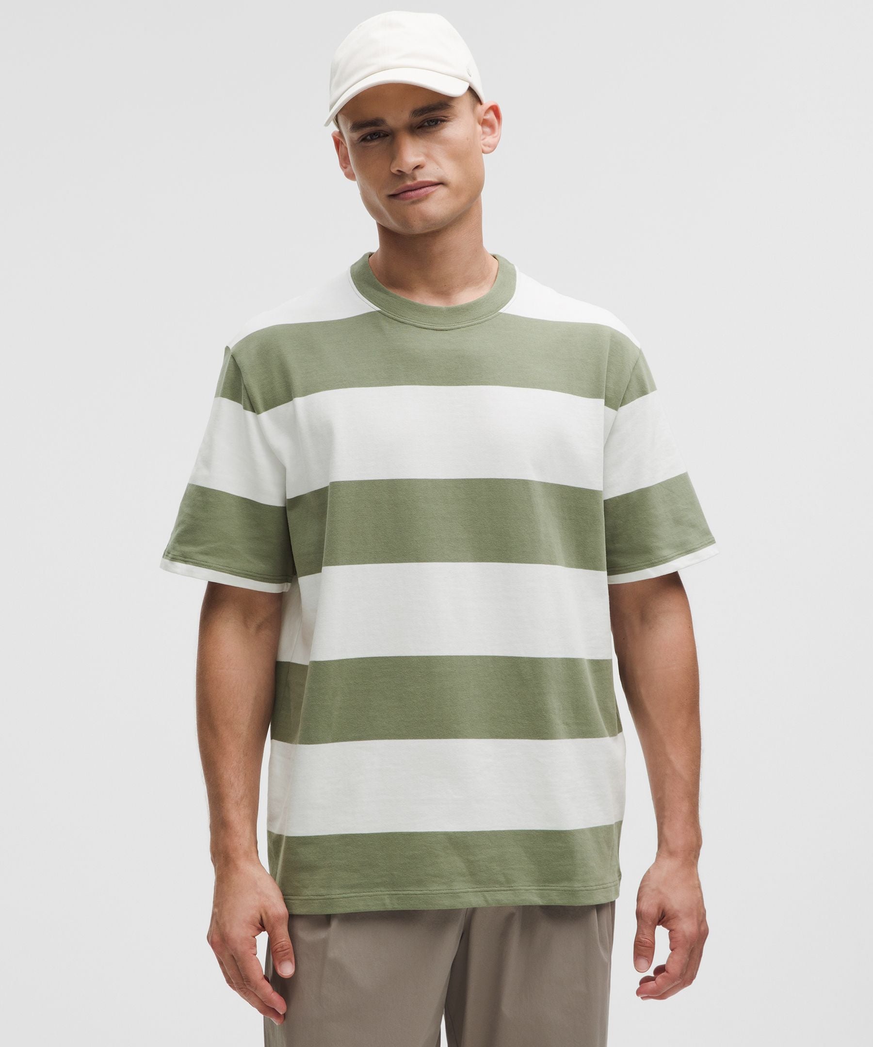 Lululemon Heavyweight Cotton Jersey T-Shirt *Stripe