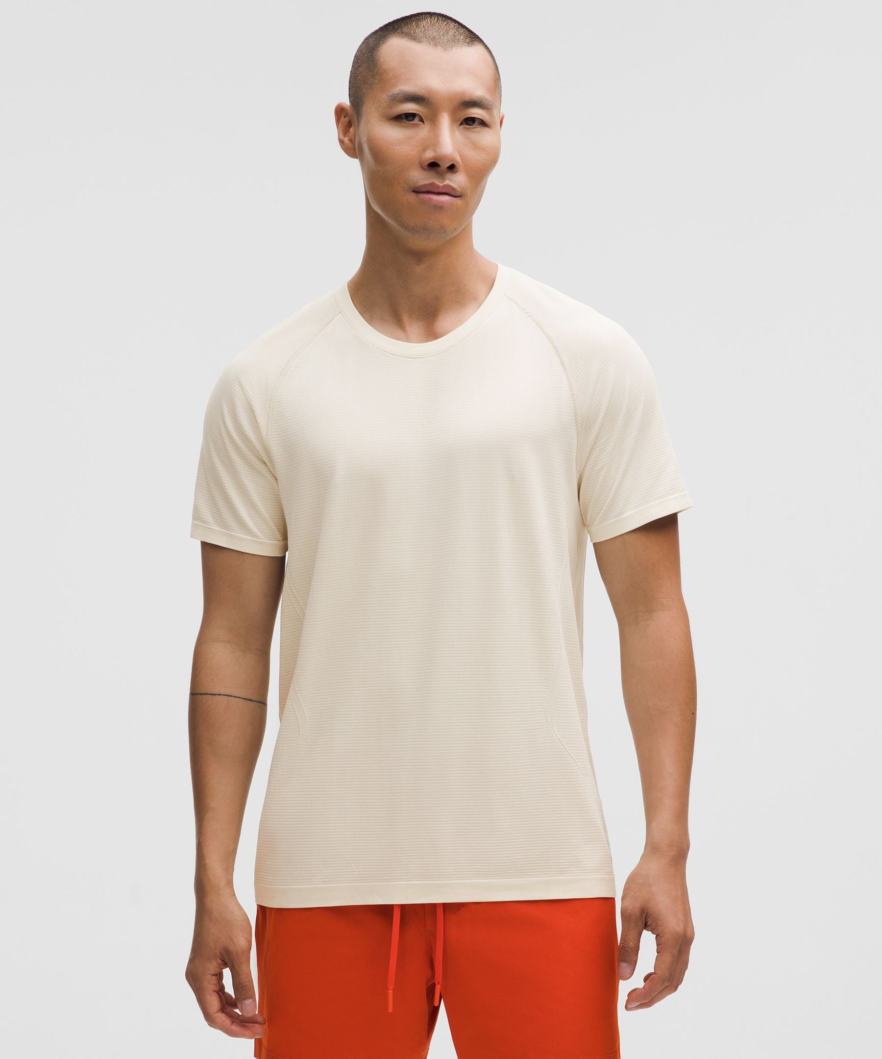 Lululemon Metal Vent Tech Short-Sleeve Shirt Light Ivory/Light Ivory