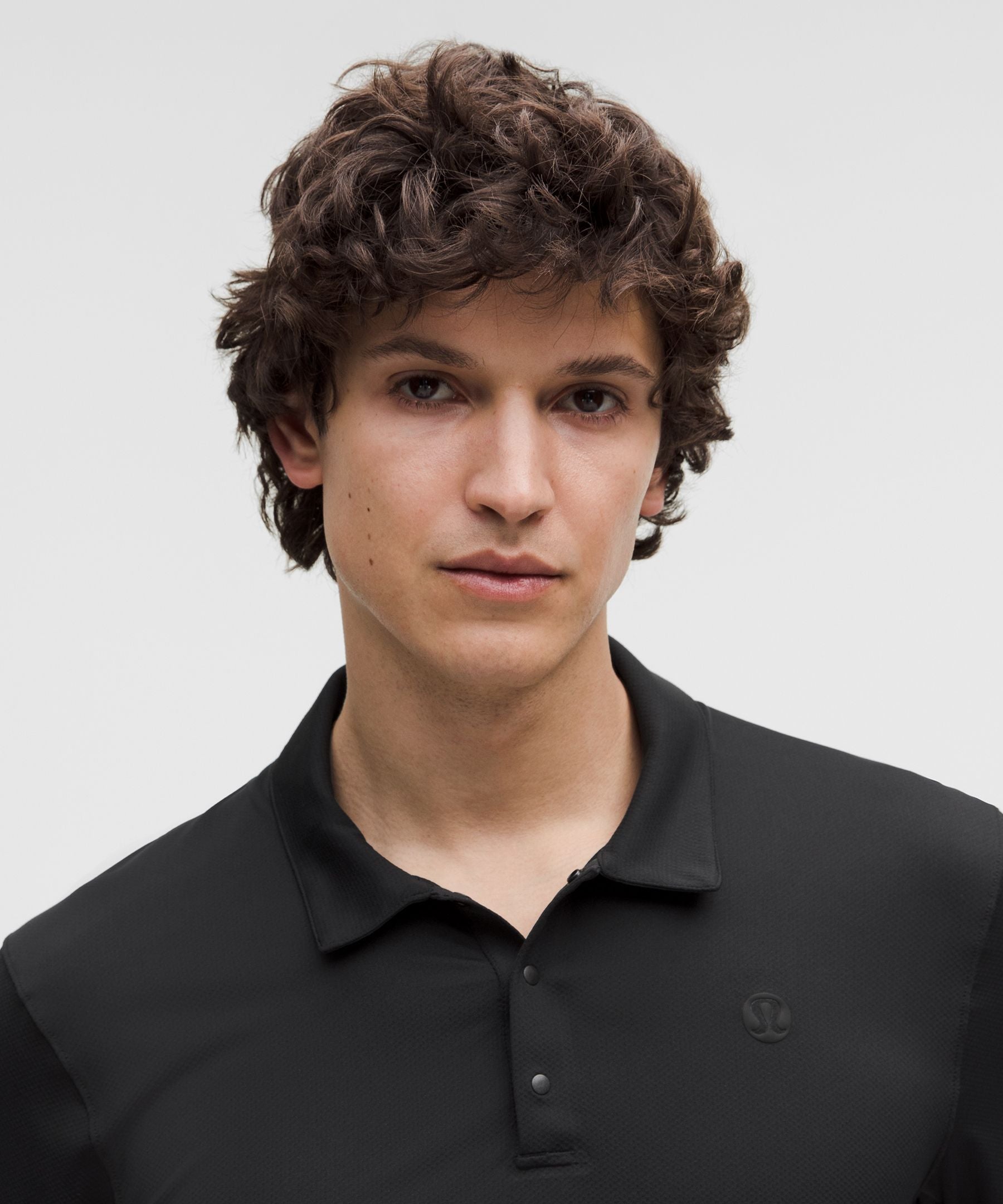 Lululemon Logo Sport Polo Short Sleeve *Updated Fit Black