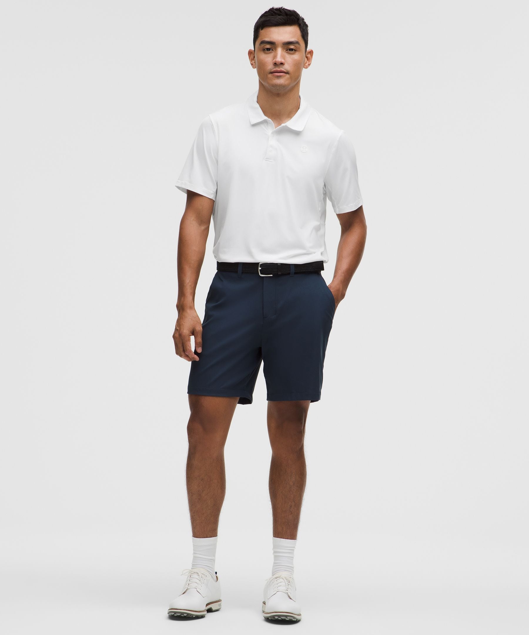 Lululemon Logo Sport Polo Short Sleeve *Updated Fit White