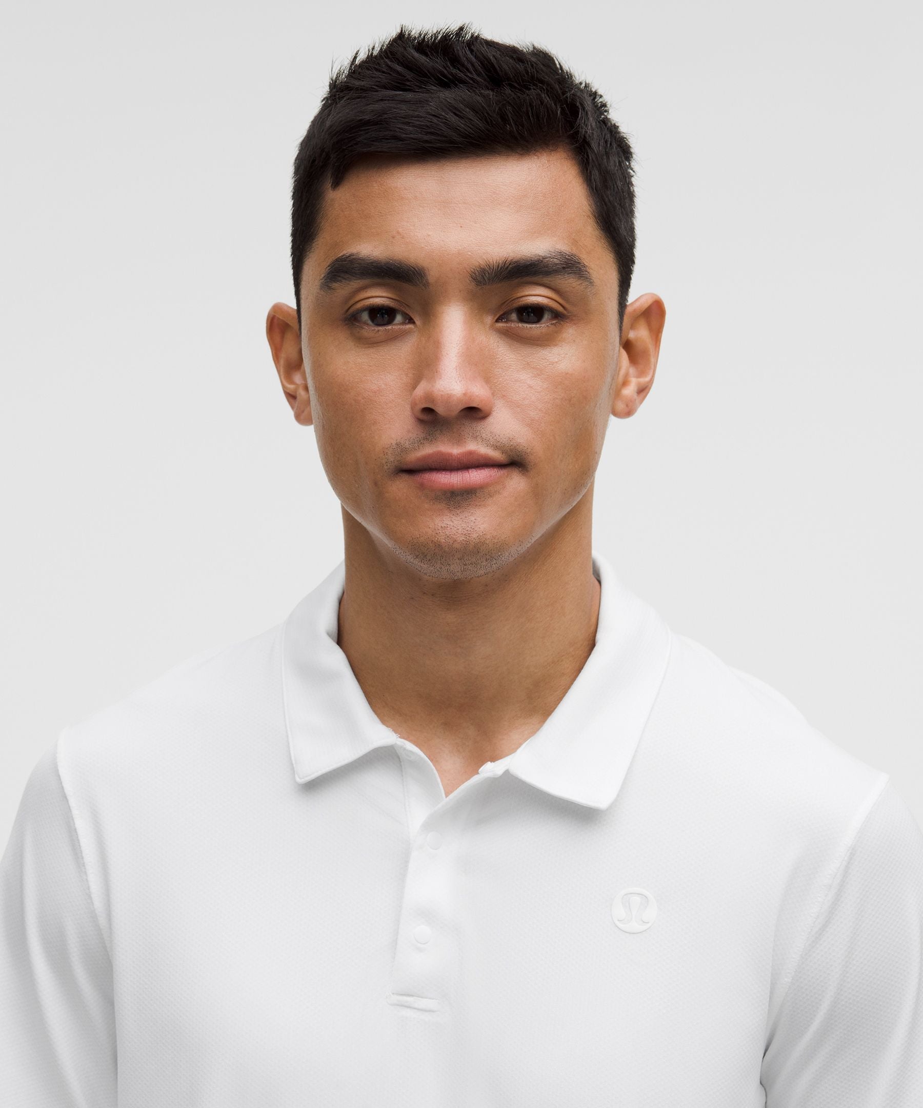 Lululemon Logo Sport Polo Short Sleeve *Updated Fit White