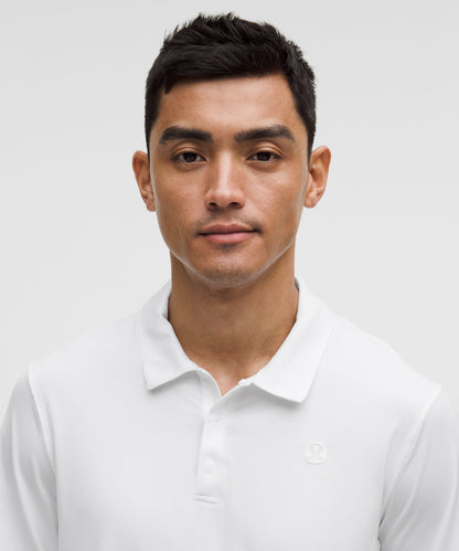 Lululemon Logo Sport Polo Short Sleeve *Updated Fit White