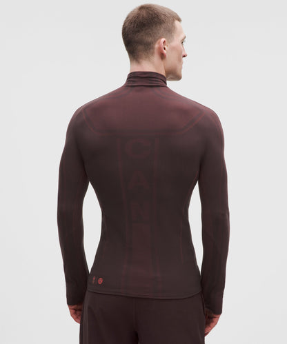 Lululemon Team Canada Men's Seamless Mockneck Base Layer *COC Logo