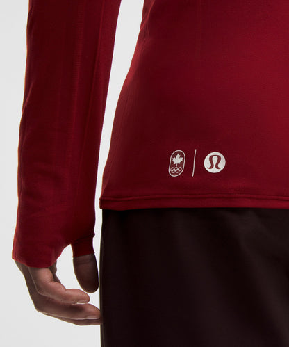 Lululemon Team Canada Men's Seamless Mockneck Base Layer *COC Logo