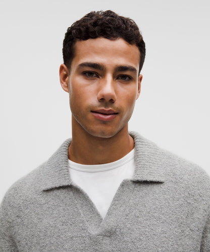 Lululemon Wool-Blend Ribbed Polo Shirt