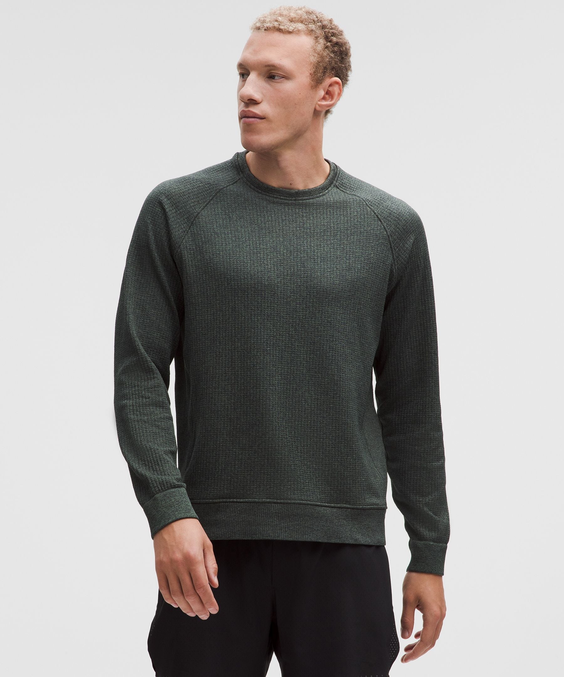 Lululemon Engineered Warmth Long-Sleeve Crew Palm Deco/Black