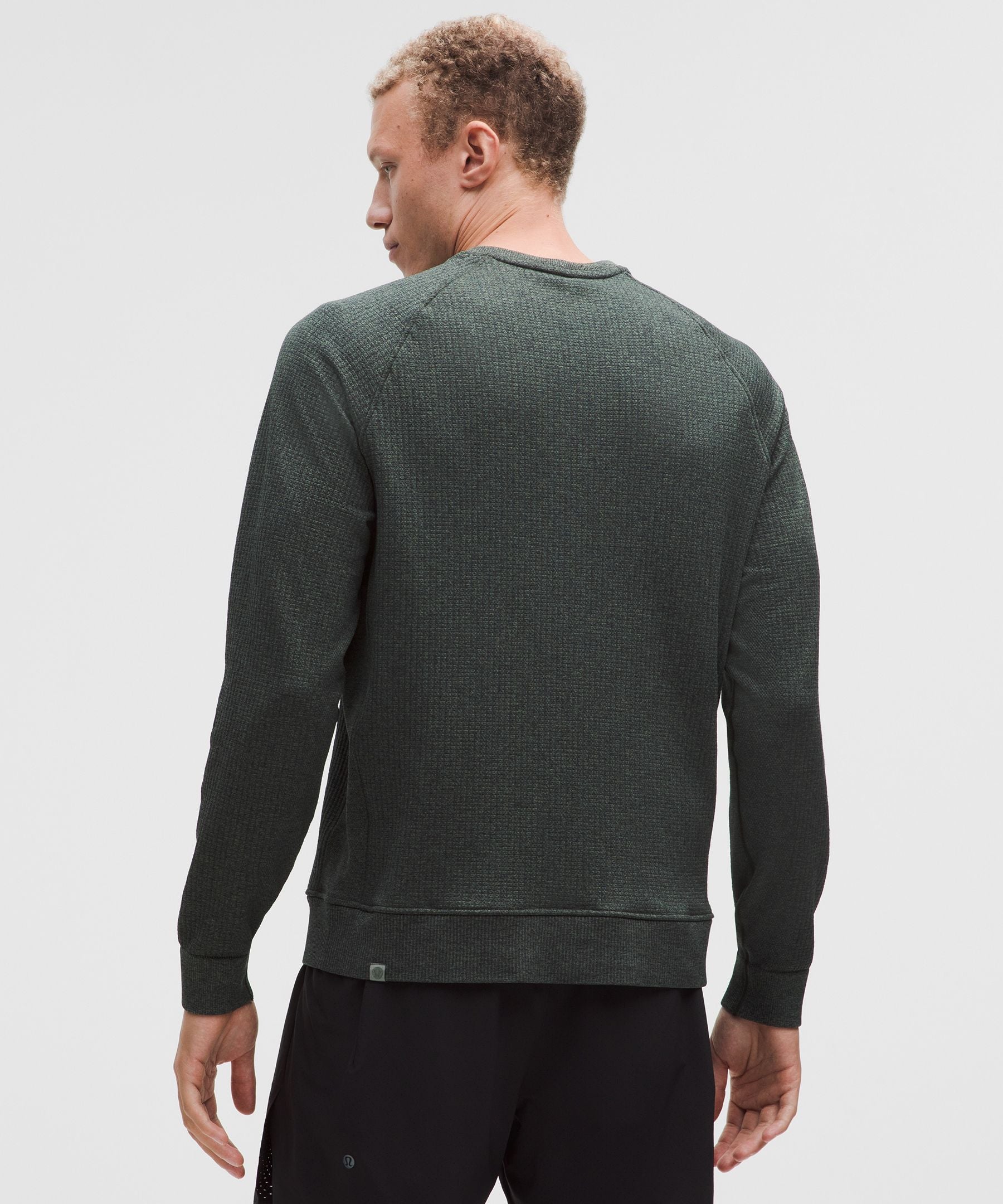 Lululemon Engineered Warmth Long-Sleeve Crew Palm Deco/Black