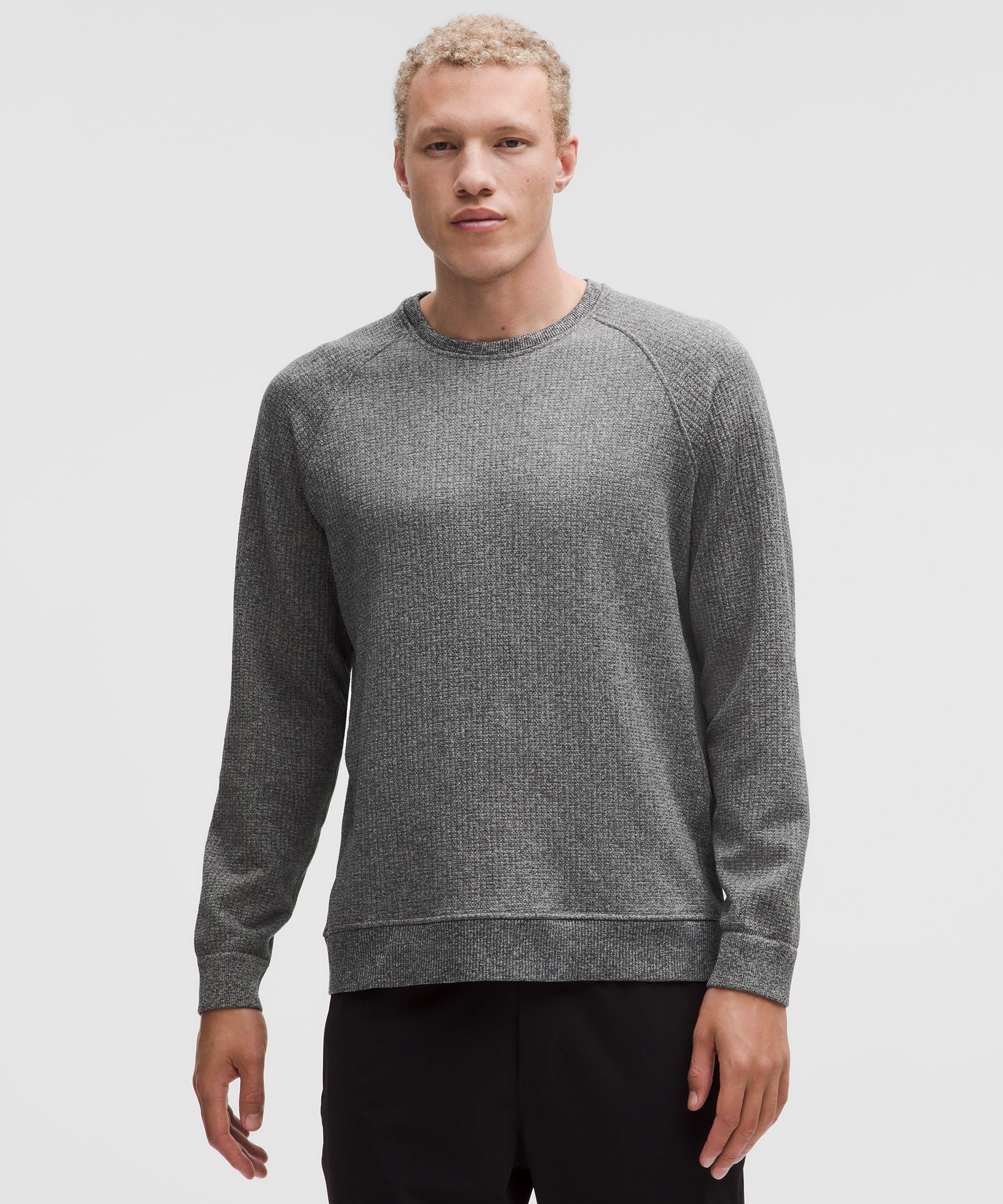 Lululemon Engineered Warmth Long-Sleeve Crew Silver Drop/Graphite Grey