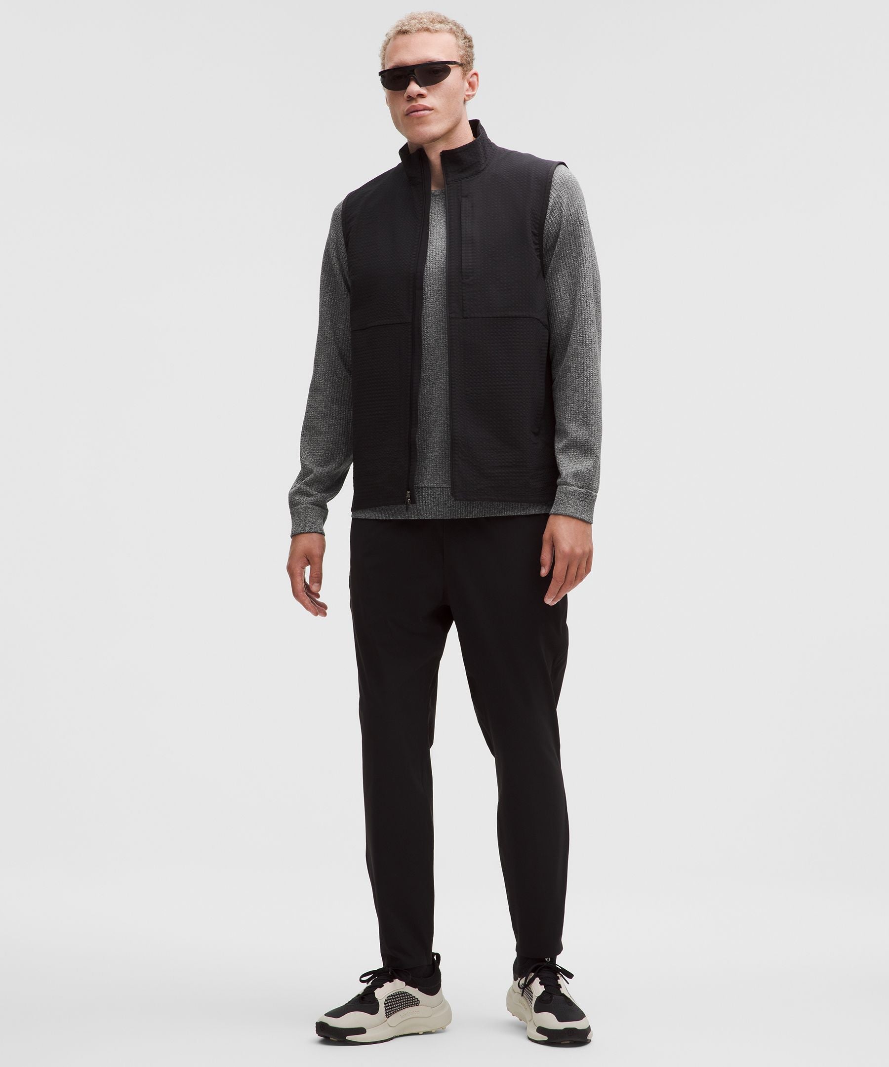 Lululemon Engineered Warmth Long-Sleeve Crew Silver Drop/Graphite Grey