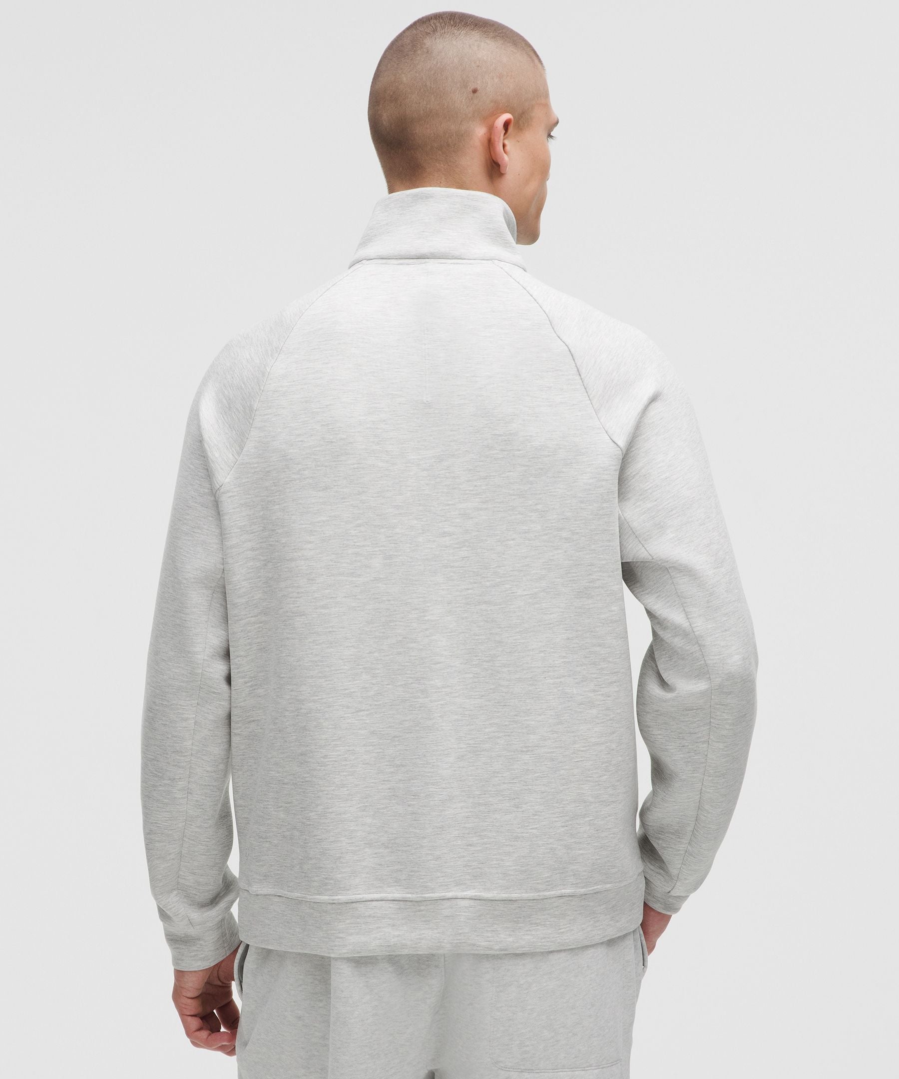 Lululemon Smooth Spacer Quarter Zip Heathered Core Ultra Light Grey