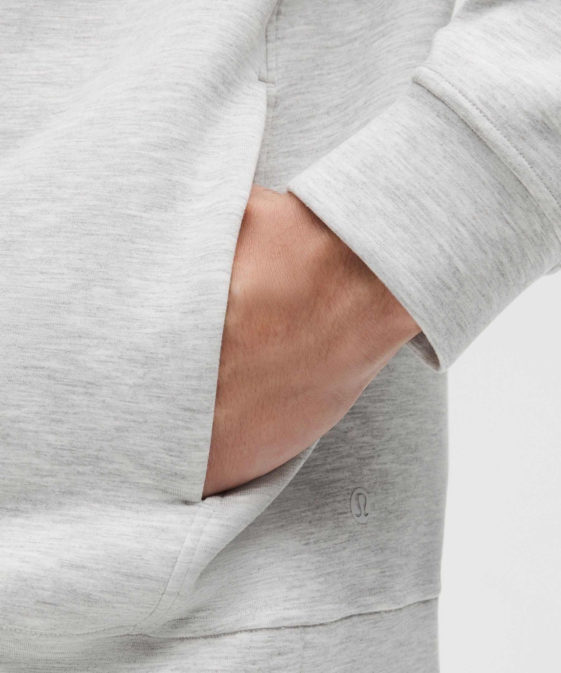 Lululemon Smooth Spacer Quarter Zip Heathered Core Ultra Light Grey