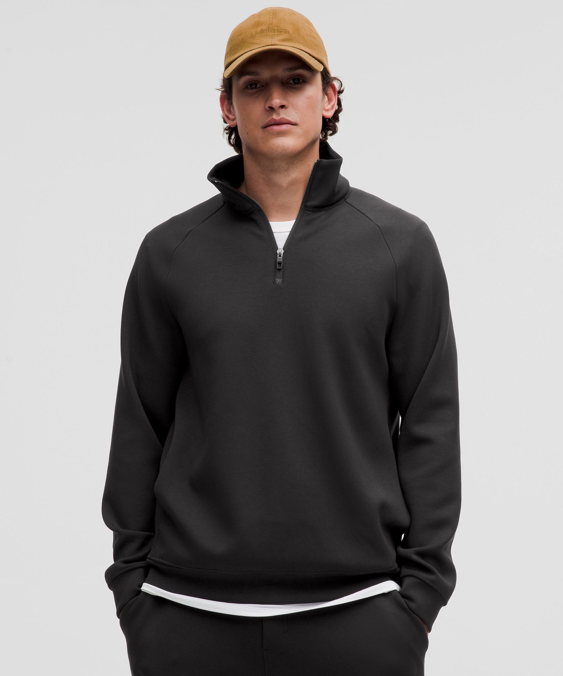 Lululemon Smooth Spacer Quarter Zip Black