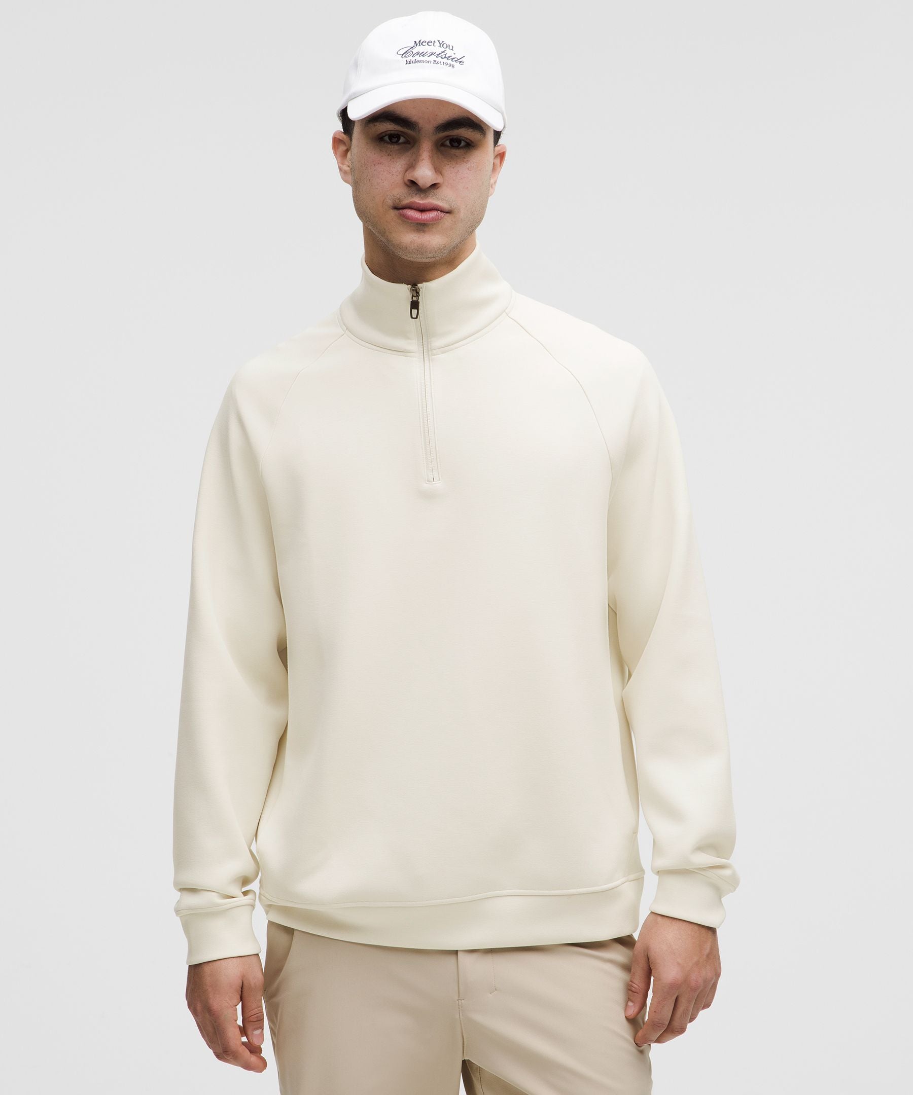Lululemon Smooth Spacer Quarter Zip Light Ivory